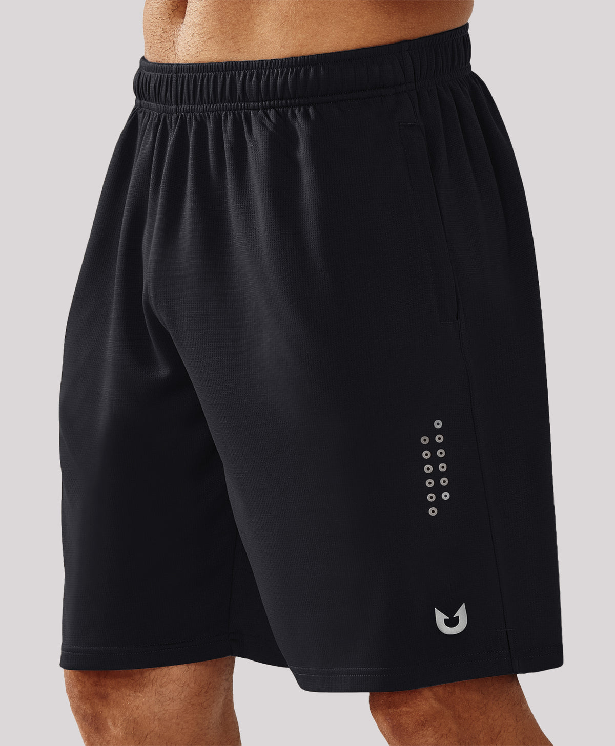 Northyard Men's 10" Breathable Mesh Basketball Athletic Shorts Quick-Dry Workout Shorts with Zipper Pockets
#color_black