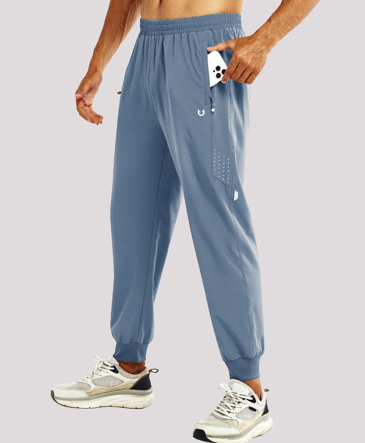 
Men's Lightweight Athletic Joggers Gym Workout Sport Pants for Running — Blue Bell