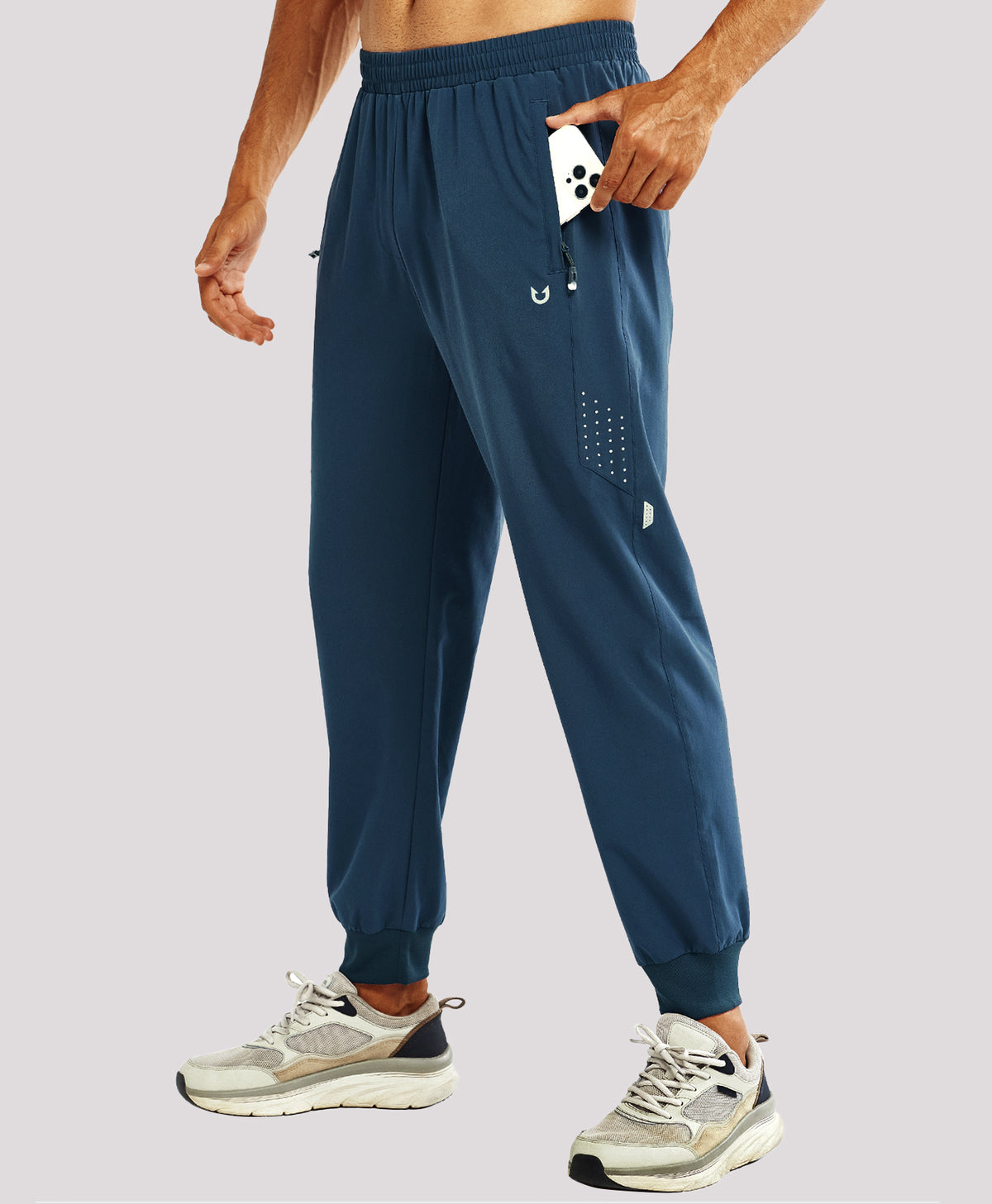 
Men's Lightweight Athletic Joggers Gym Workout Sport Pants for Running — Sea Blue