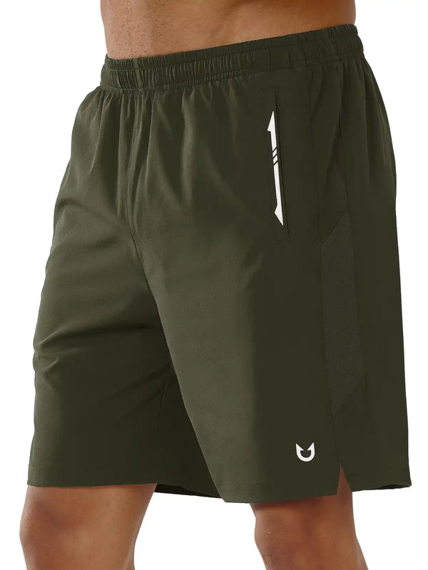 Men's Army Green Pickleball Running Shorts