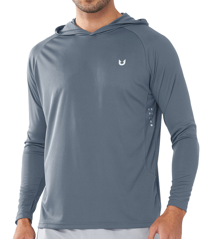 Northyard Men's Cloud Fishing Sun Hoodie T Shirt Lightweight Long Sleeve for Workout