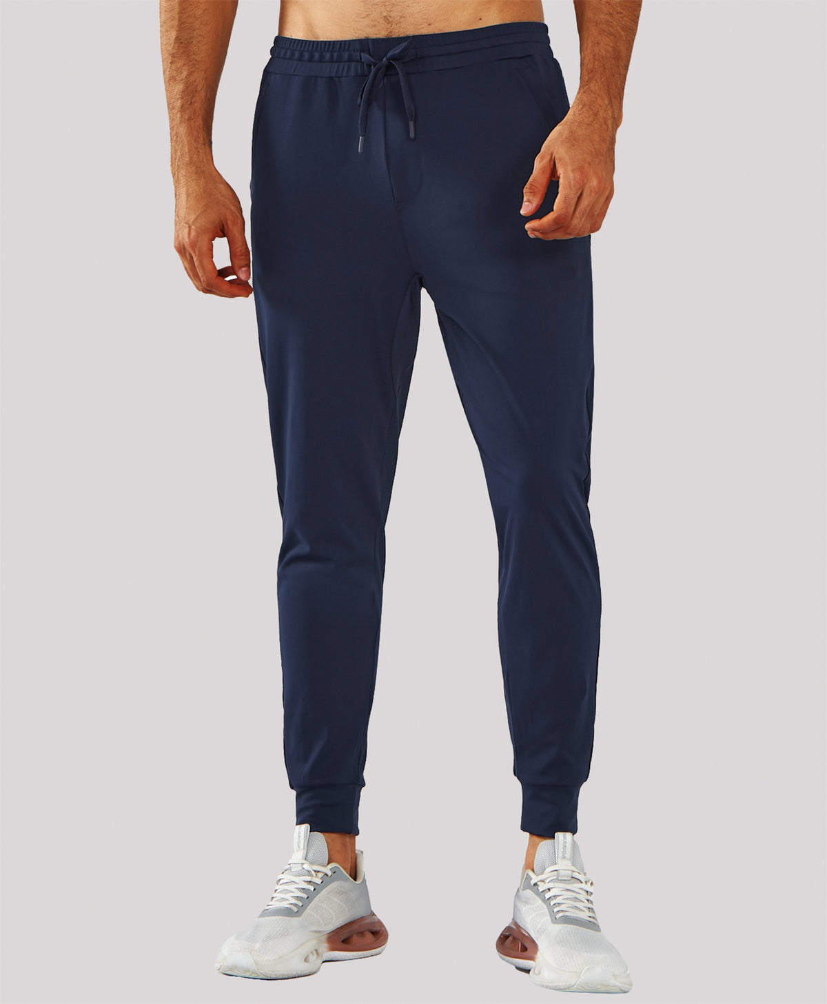 NORTHYARD Men's MotionFlex Tapered Joggers with Zipper Pockets Sweatpants for Gym Workout
#COLOR_NAVY