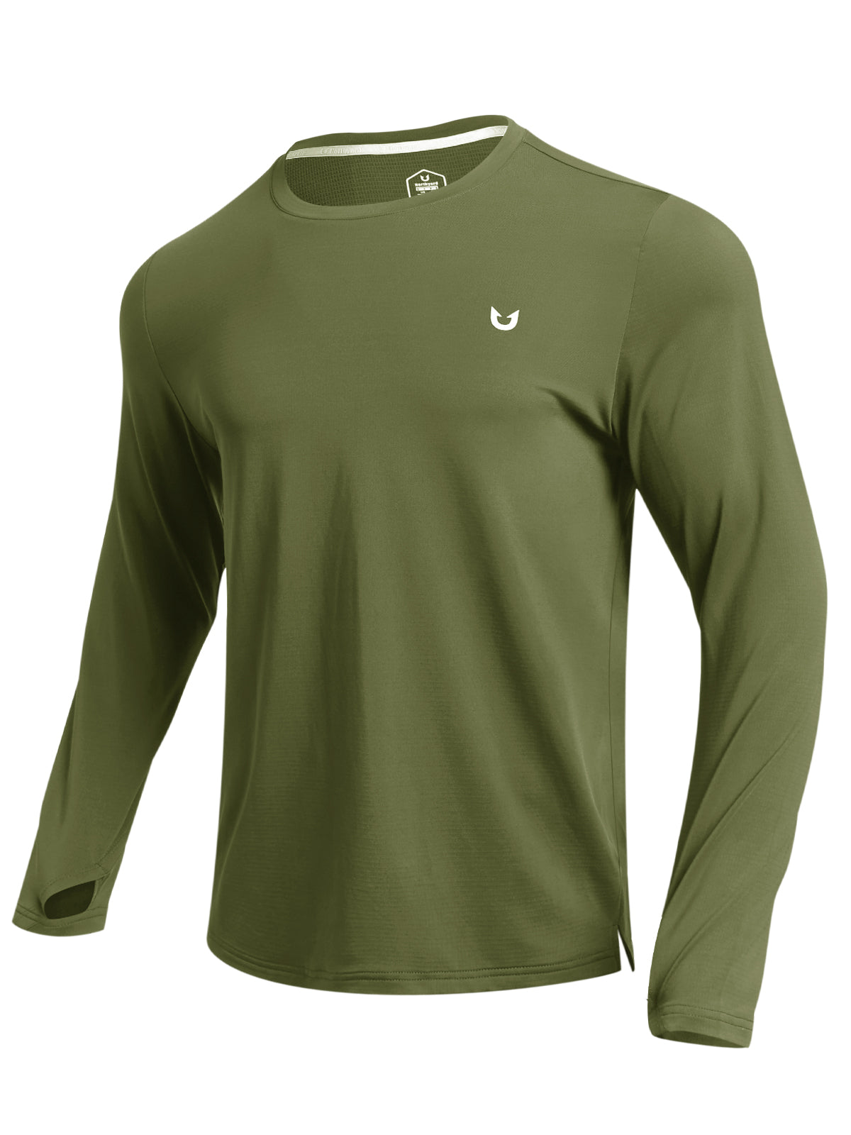 Men's Workout Thermal T-Shirts Fleece Long Sleeve Crewneck for Running