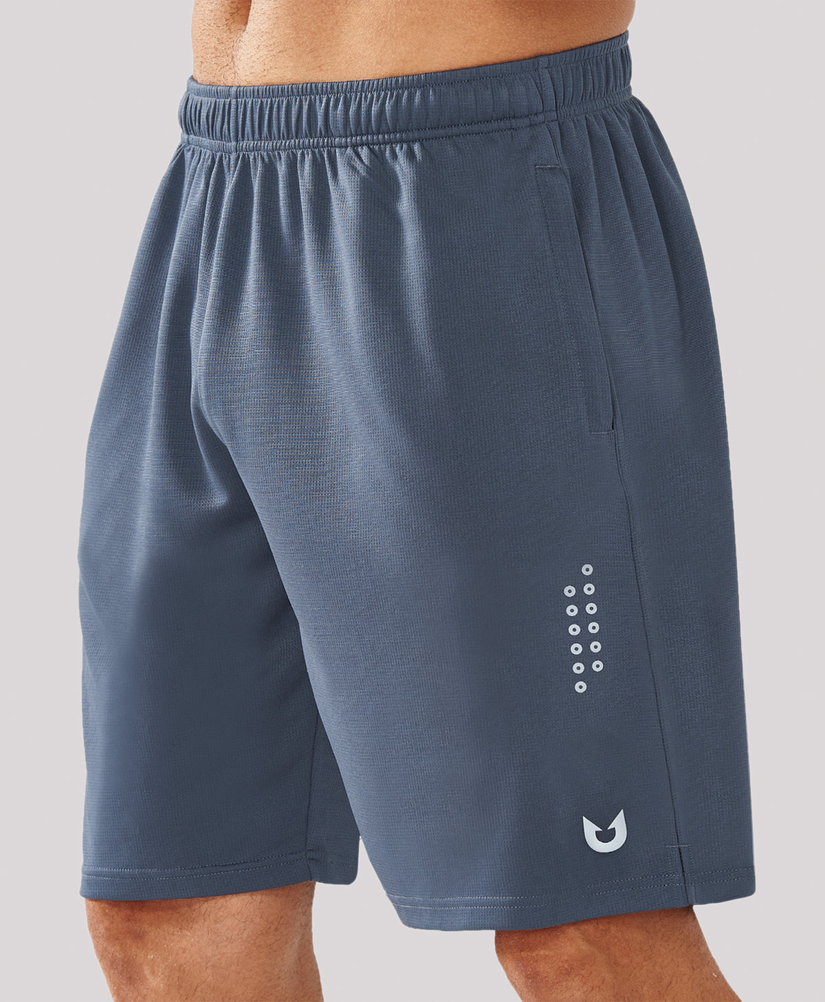 
Men's 10" Breathable Mesh Basketball Athletic Shorts — Cool Grey