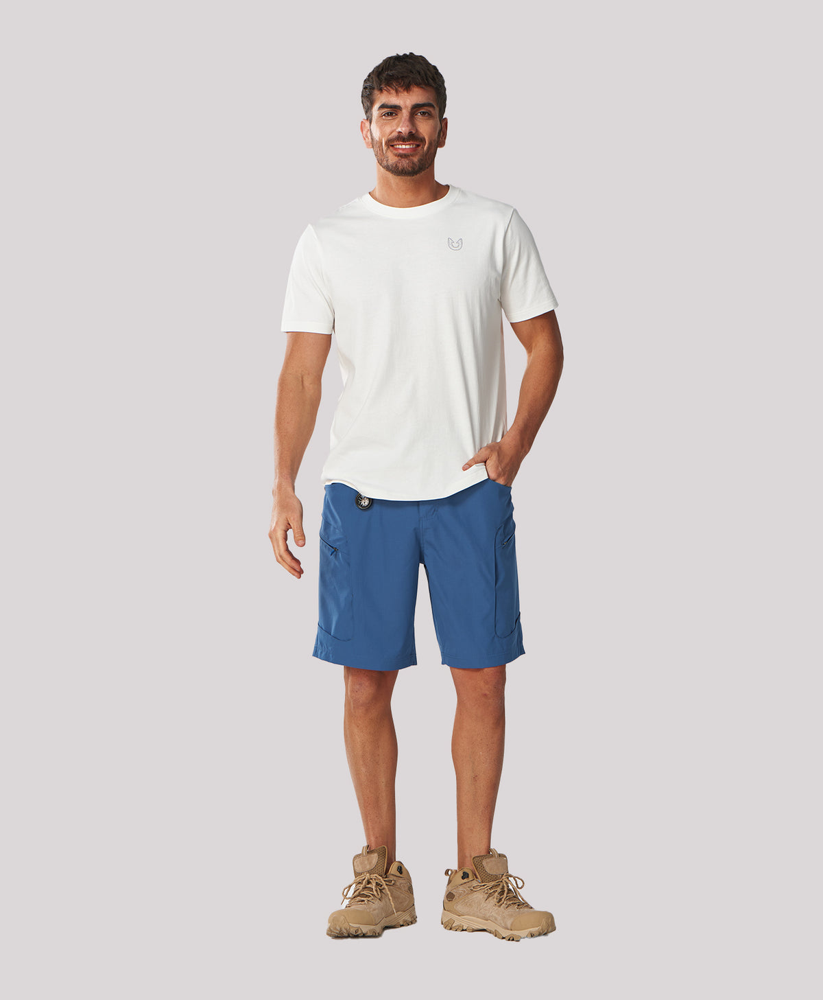 NORTHYARD Men's 9" Water-Resistant 4 Pockets Cargo Hiking Shorts Lightweight Durable for Outdoors
#color_Federal Blue