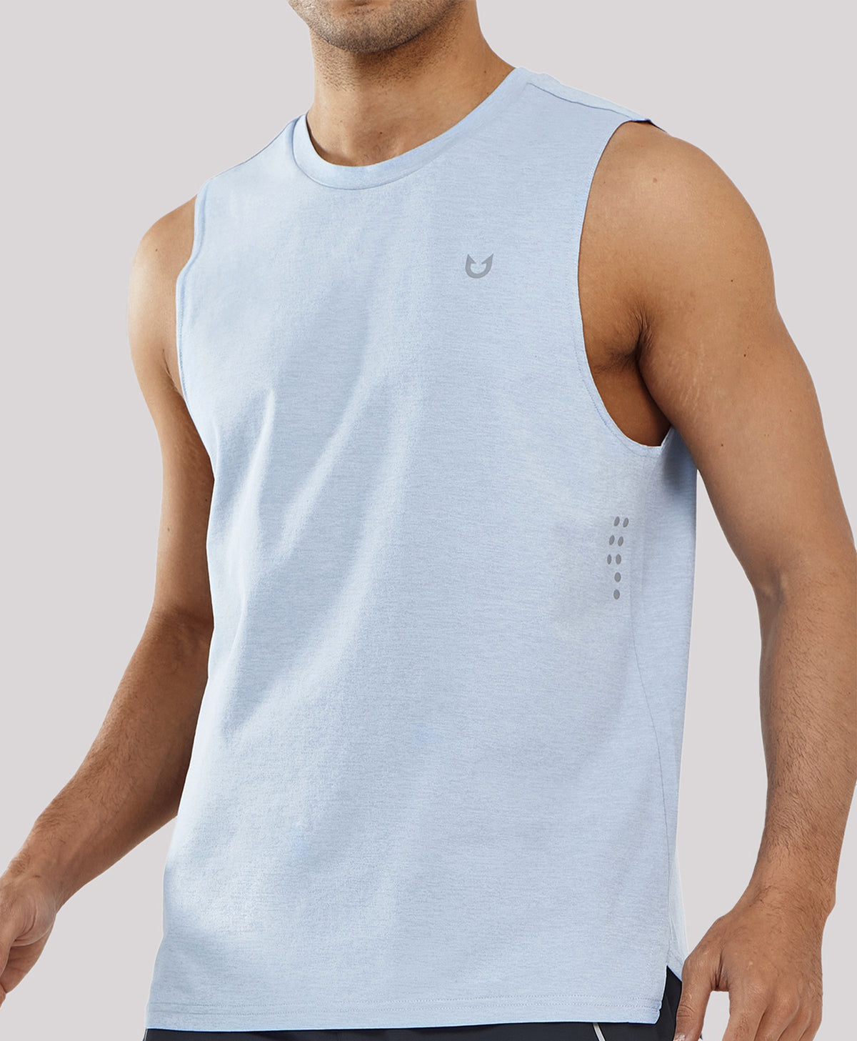 
Men's Muscle Workout Tank Top Performance Quick Dry Sleeveless Shirts — Cloud