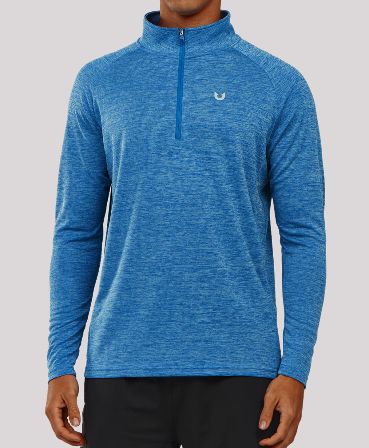 
Men's 1/4 Zip Athletic Pullover Shirts Lightweight — Blue Heather