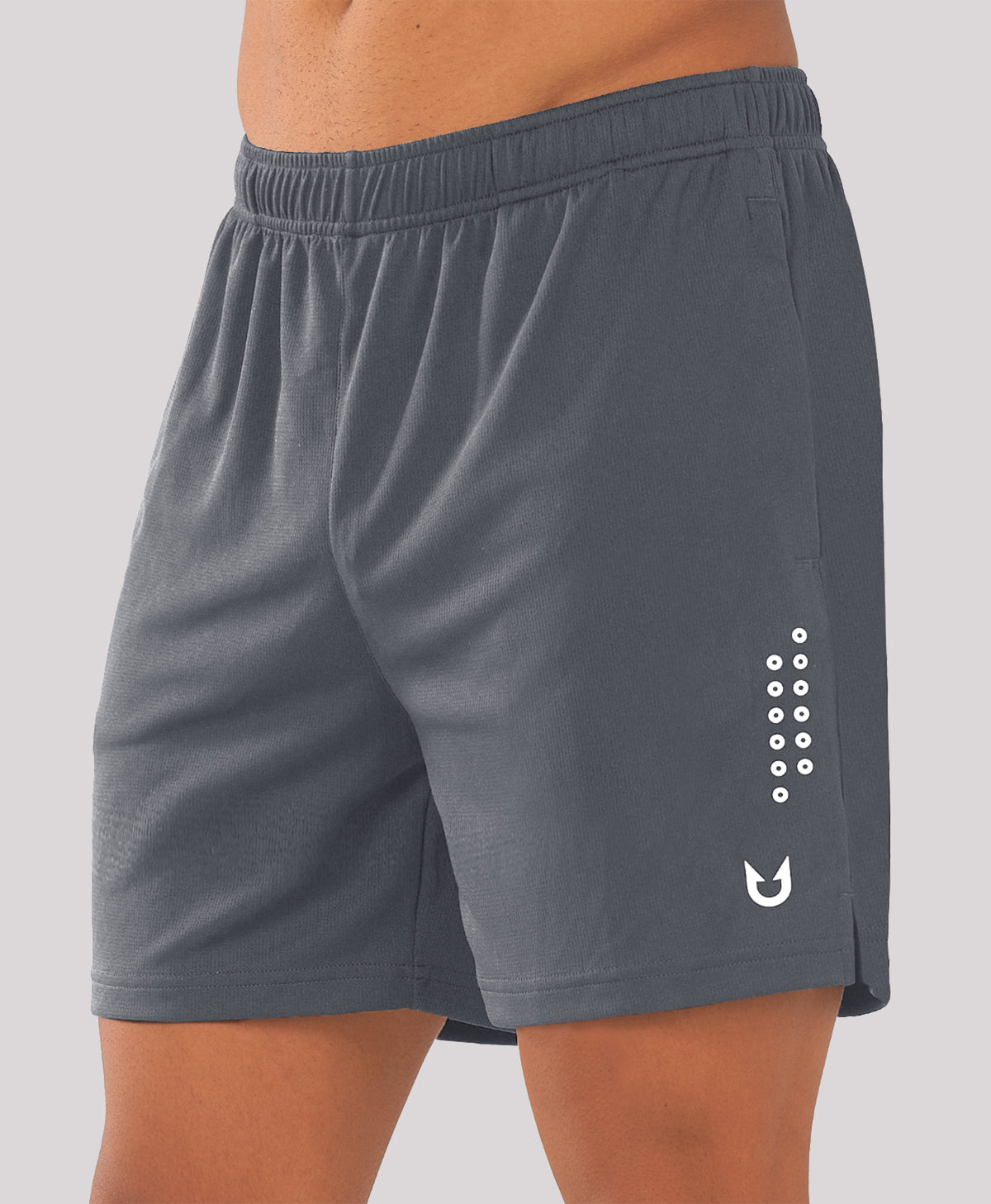 
Men's 5" Breathable Micro-Mesh Athletic Shorts Quick Dry with Pockets — smokegrey