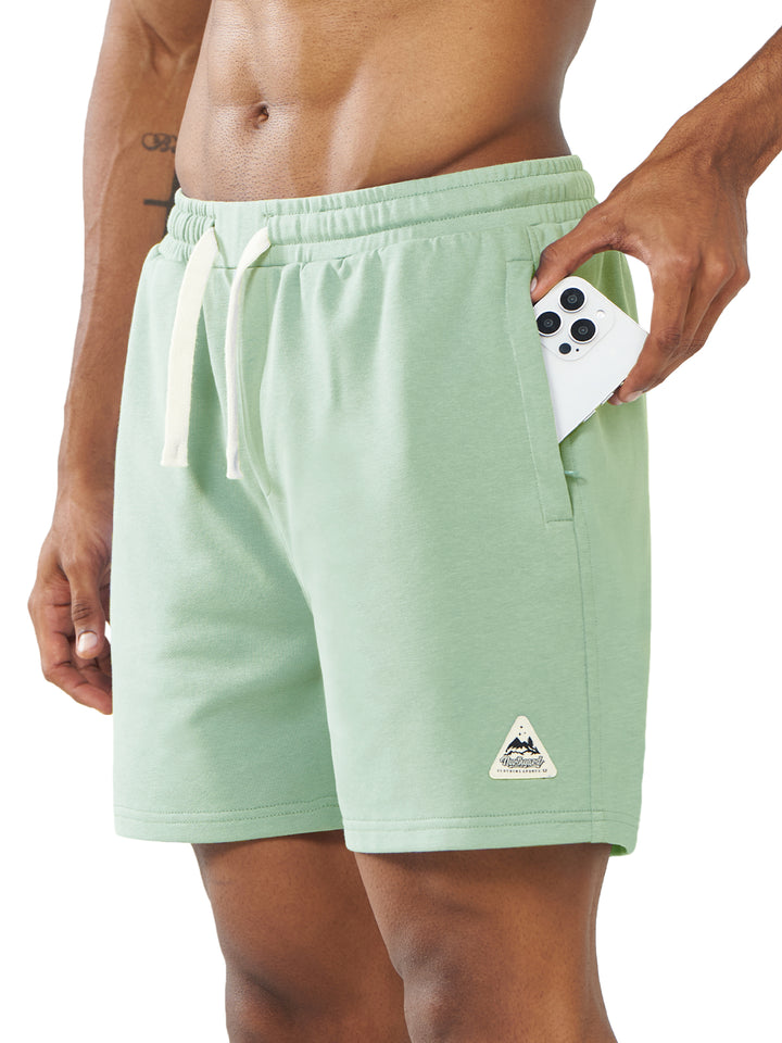 Northyard Men's Lodenfrost Cotton 5 inch Lounge Sweat Shorts with Pockets for Work Running