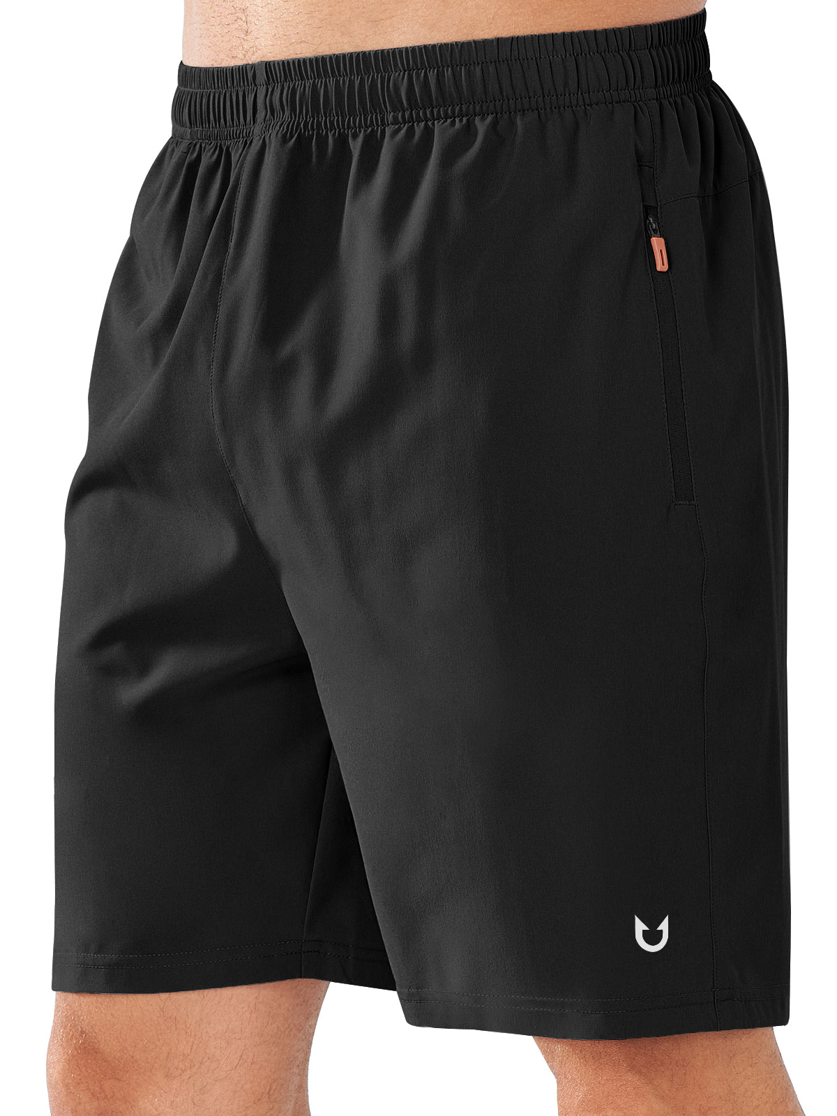Northyard Men's Black Athletic Sports 9 inch Shorts Quick Dry for Training Gym Outdoor