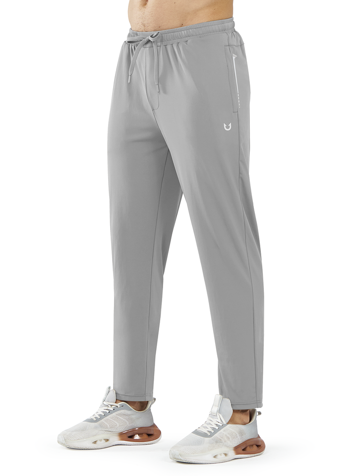 Northyard Men's Light Grey Athletic Work Pants Lightweight Track Joggers for Gym Running