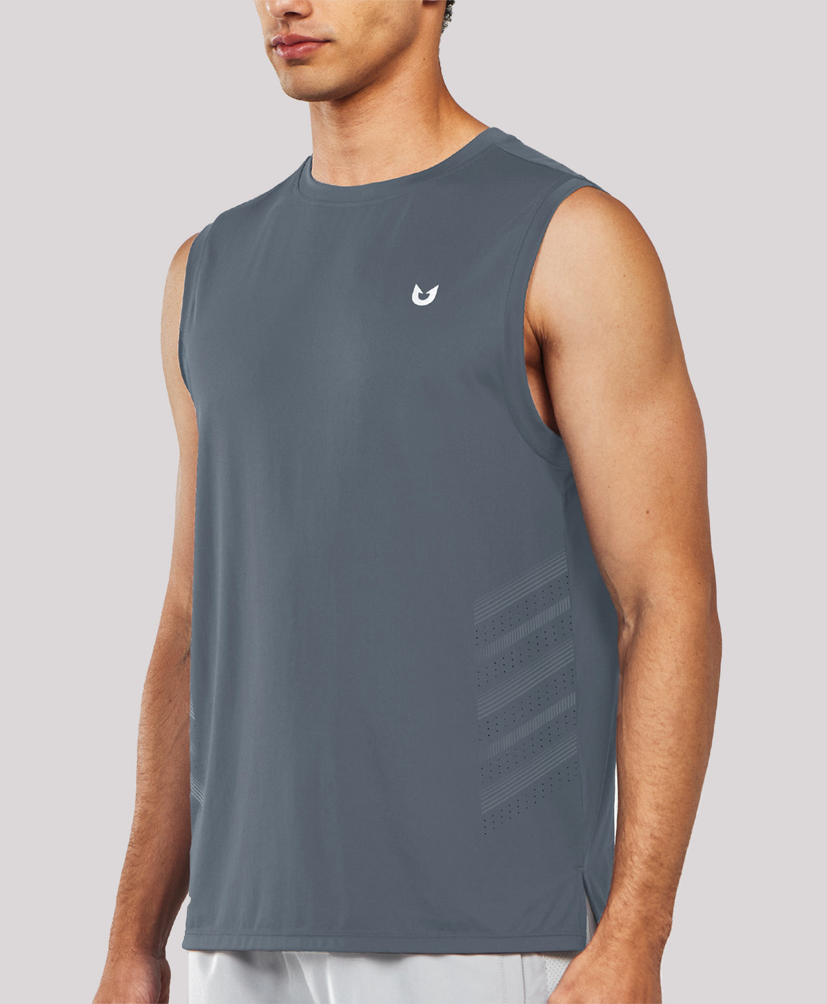 
Men's Lightweight Muscle Workout Tank Tops — Cloud