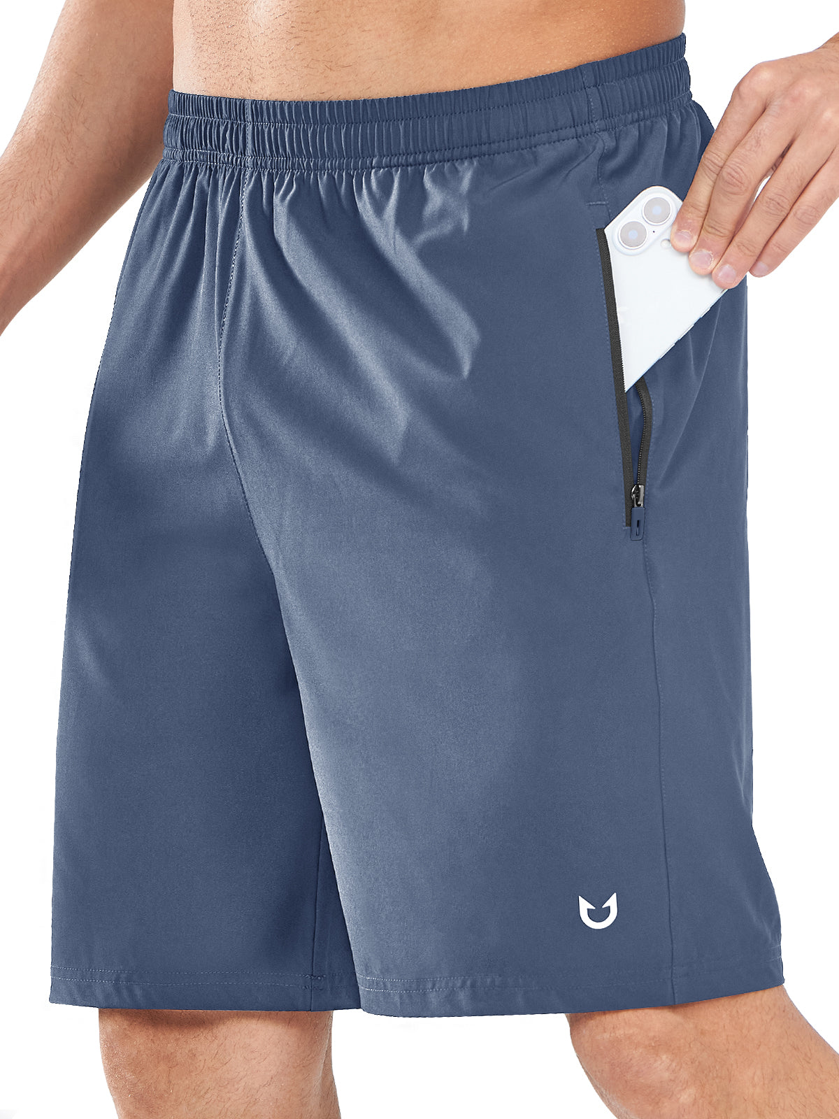 Northyard Men's Federal Blue Athletic Sports 9 inch Shorts Quick Dry for Training Gym Outdoor