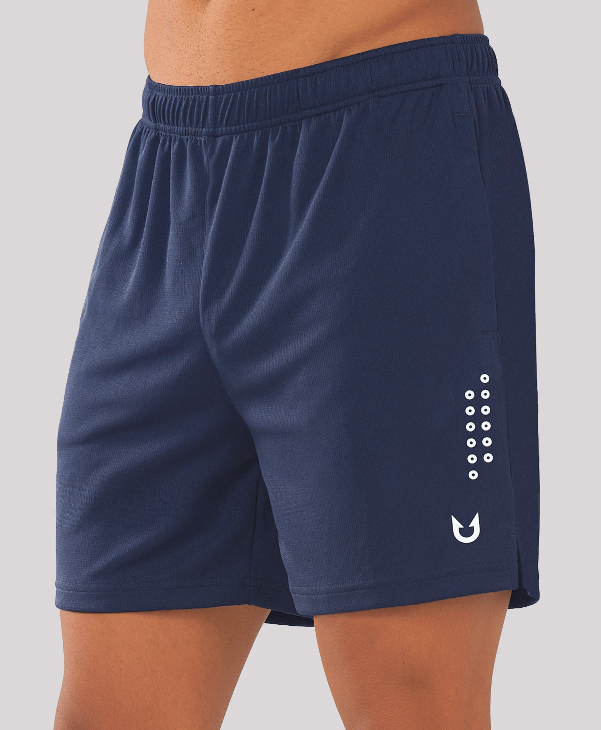 
Men's 5" Breathable Micro-Mesh Athletic Shorts Quick Dry with Pockets — navy