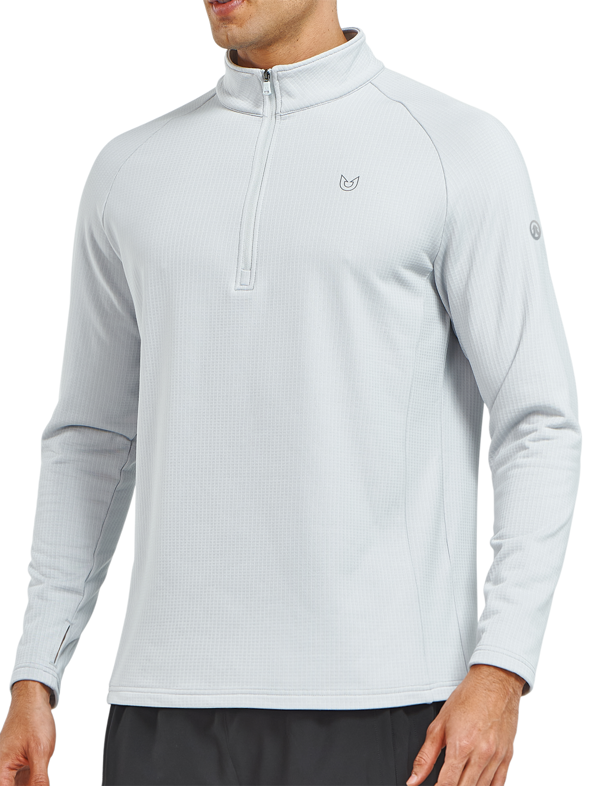 Men's Quarter Zip Pullover Fleece Long Sleeve Sweatshirts for Hiking