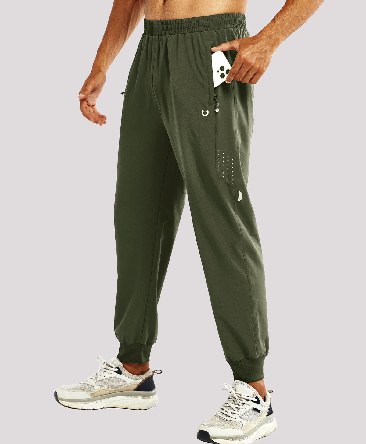
Men's Lightweight Athletic Joggers Gym Workout Sport Pants for Running — armygreen