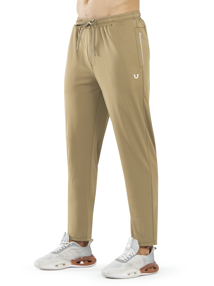 Northyard Men's Light Khaki Athletic Work Pants Lightweight Track Joggers for Gym Running