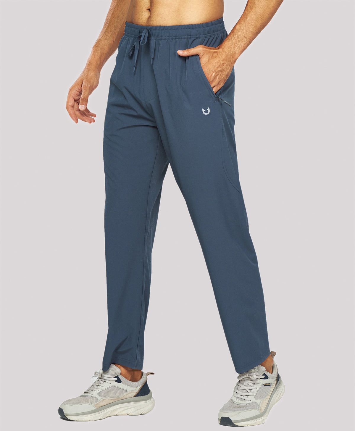 
Men's Lightweight Running Pants with Zipper Pockets — Cool Grey