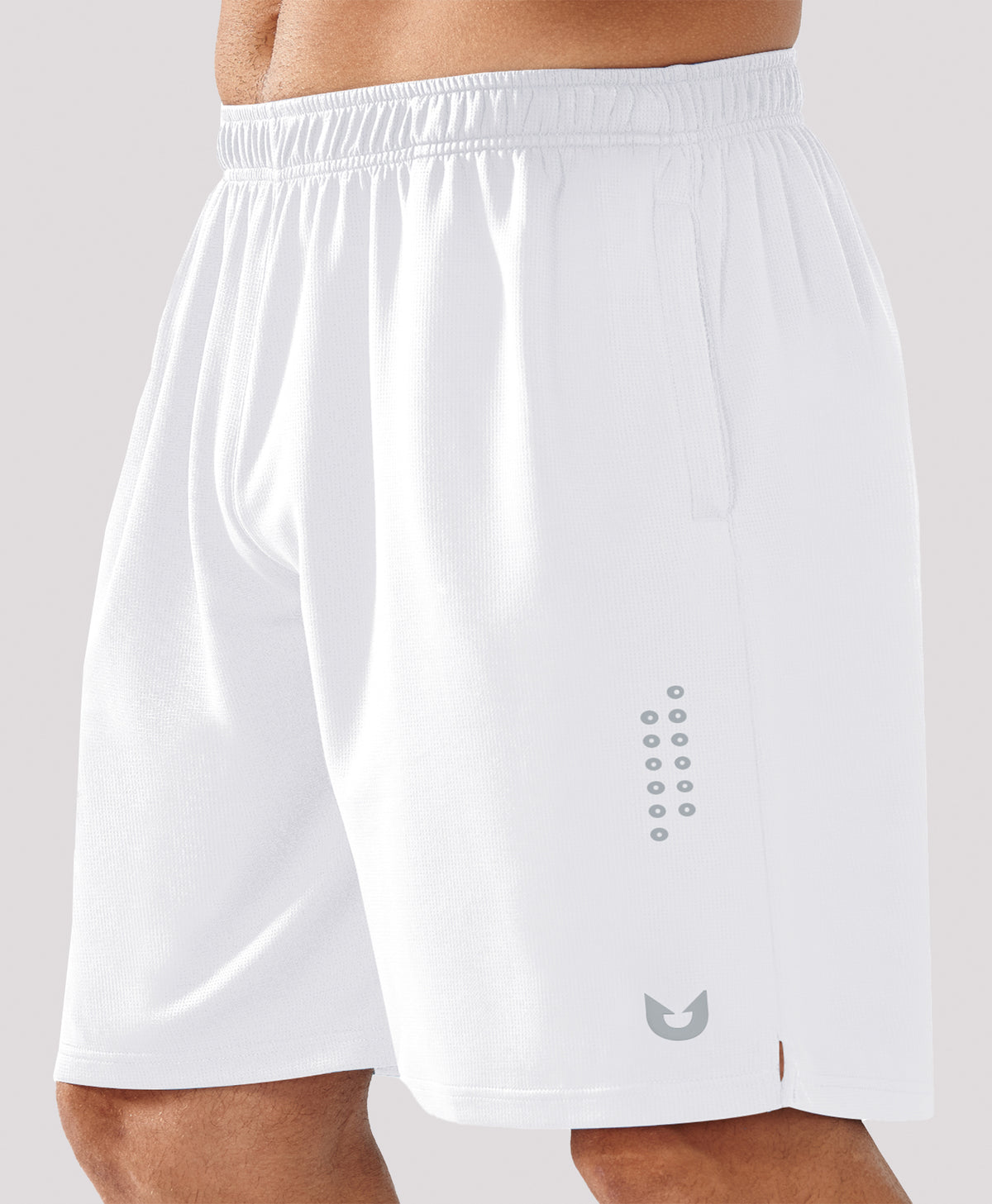 
Men's 10" Breathable Mesh Basketball Athletic Shorts — white