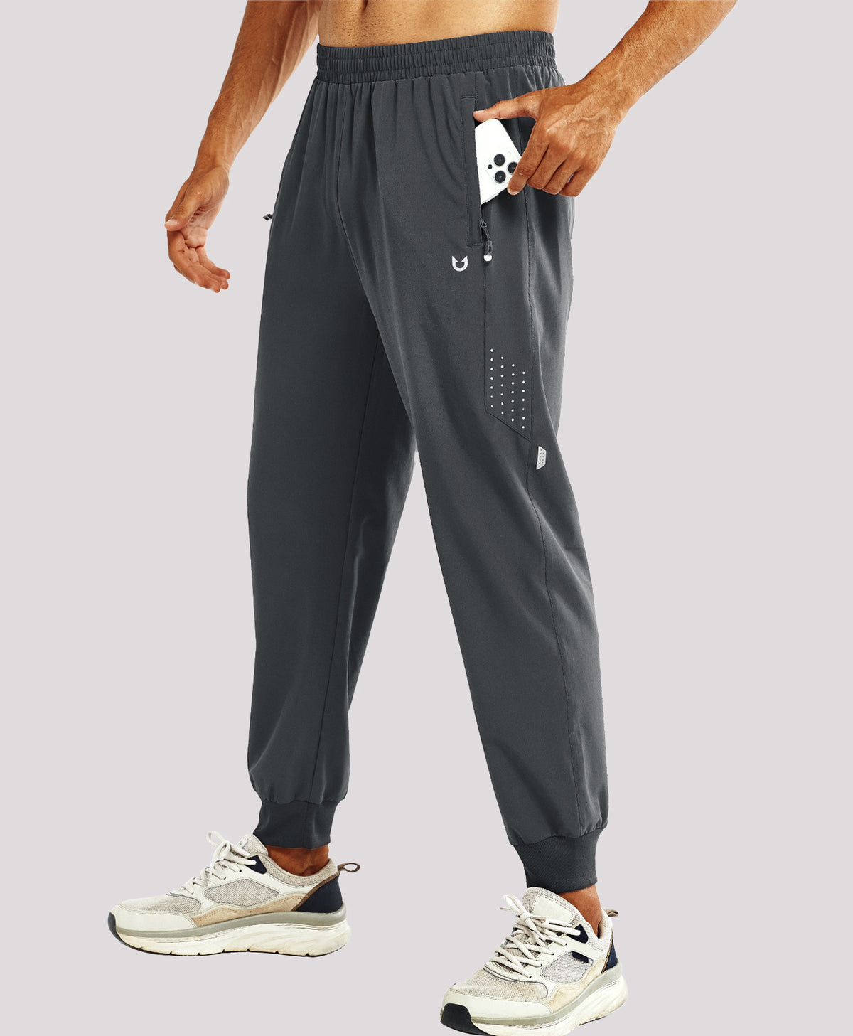 
Men's Lightweight Athletic Joggers Gym Workout Sport Pants for Running — Dark Grey