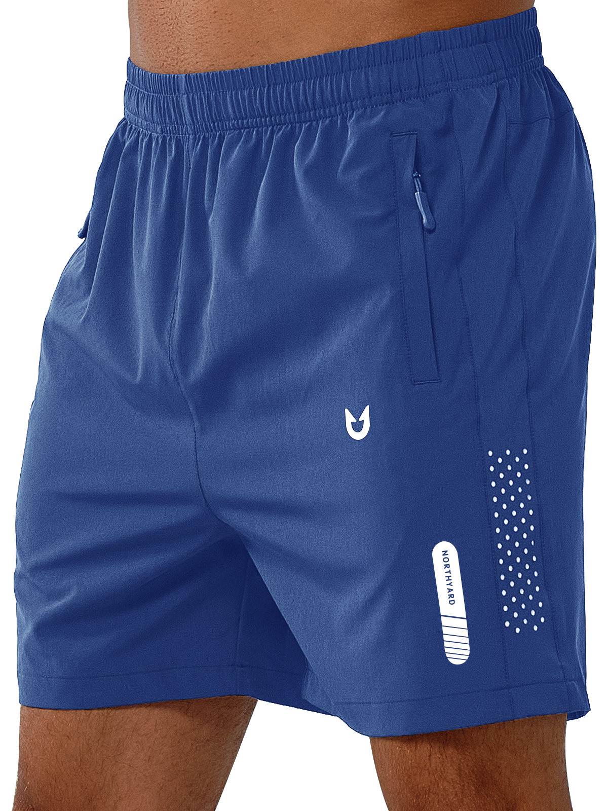 Men's Royal Blue 5" Moisture Wicking Hiking Shorts