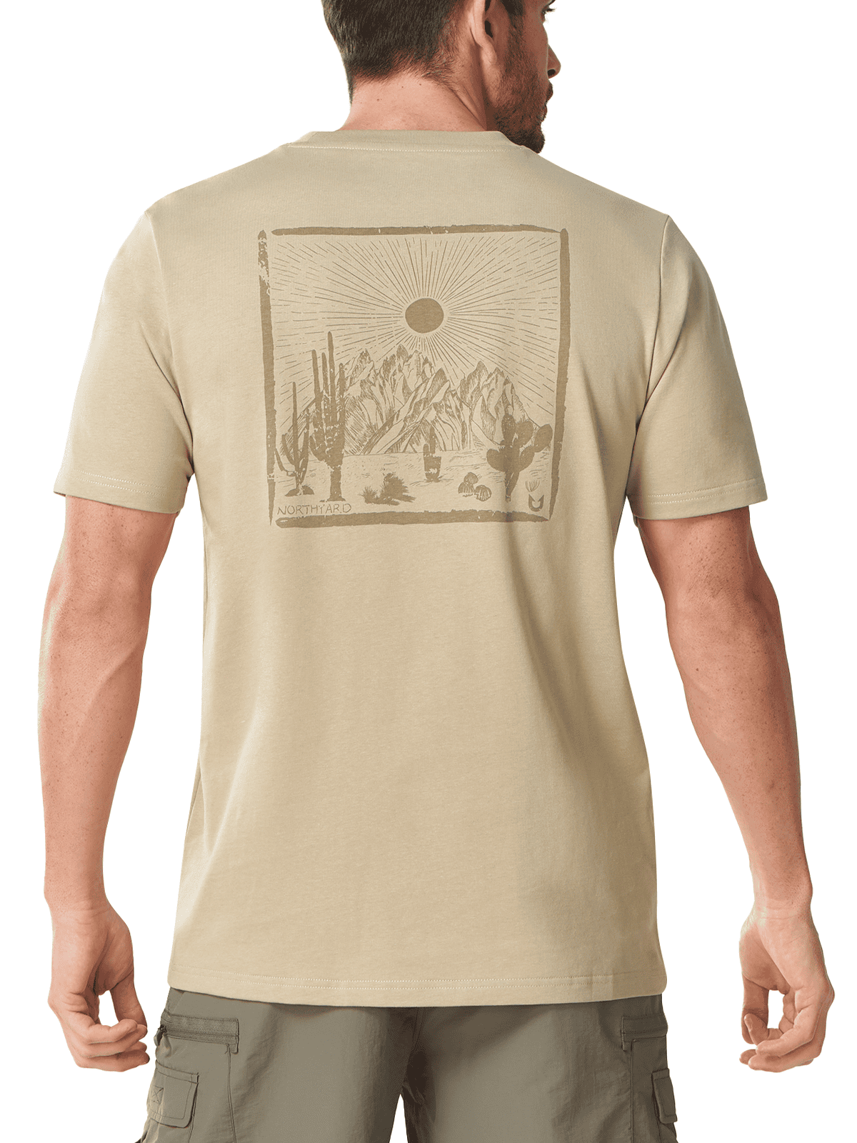 Dersert Adventure Inspired Nature T-Shirt - Full Back View