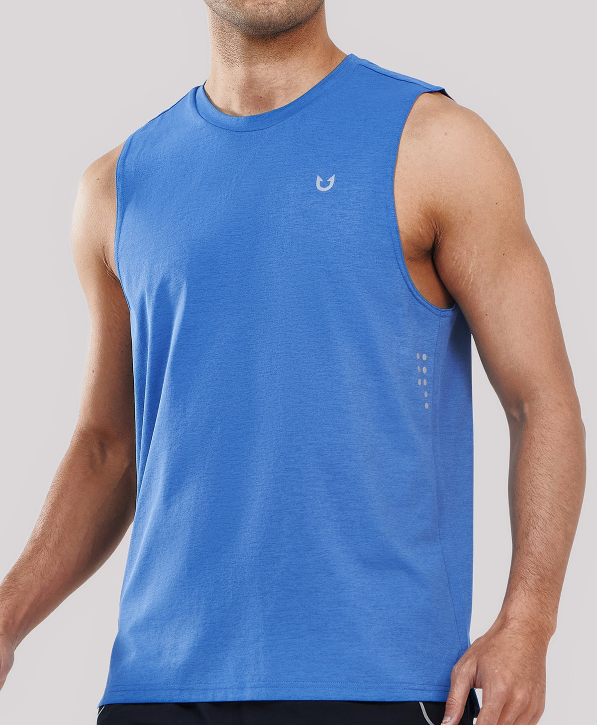 
Men's Muscle Workout Tank Top Performance Quick Dry Sleeveless Shirts — Royal Blue