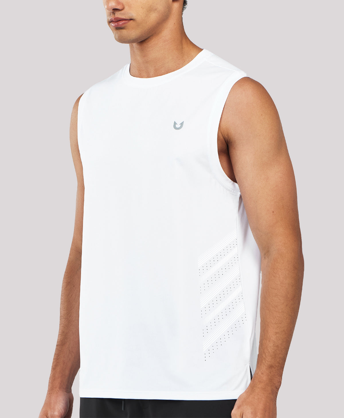 
Men's Lightweight Muscle Workout Tank Tops — White
