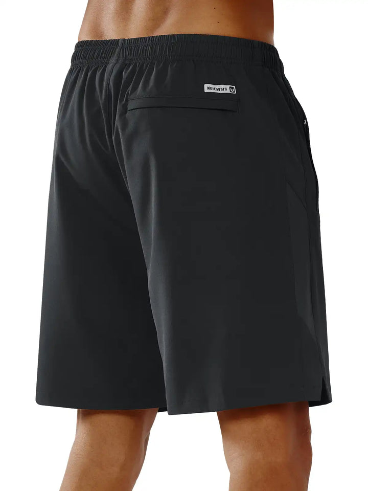 Men's Black Pickleball Running Shorts Back