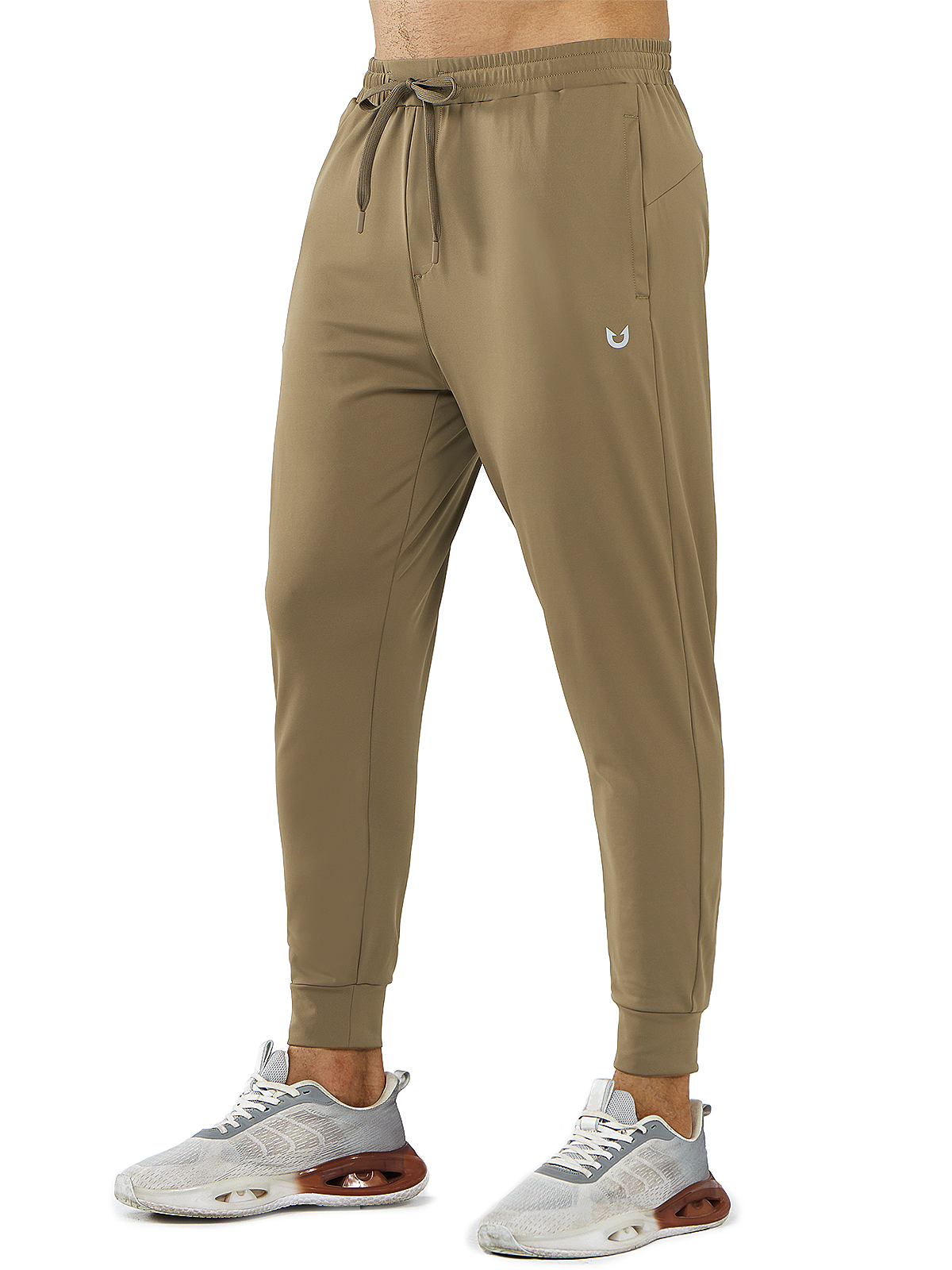 Northyard Men's Dark Khaki Running Breathable Joggers Workout Gym Sweatpants for Pickleball