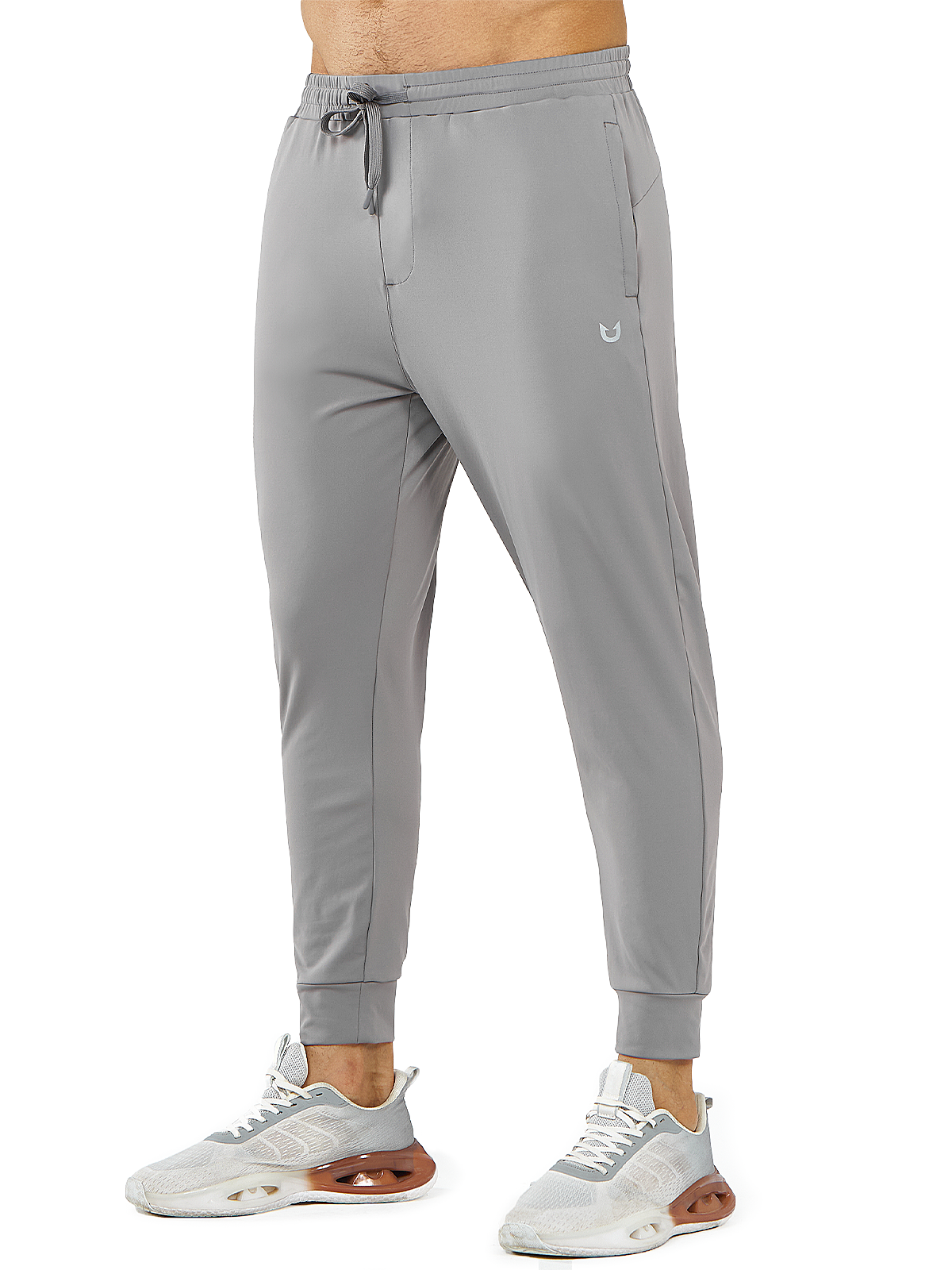 Northyard Men's Light Grey Running Breathable Joggers Workout Gym Sweatpants for Pickleball