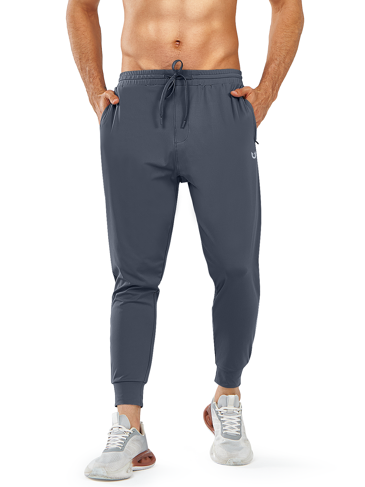 
Northyard Men's Dark Grey Running Breathable Joggers Workout Gym Sweatpants for Pickleball Front