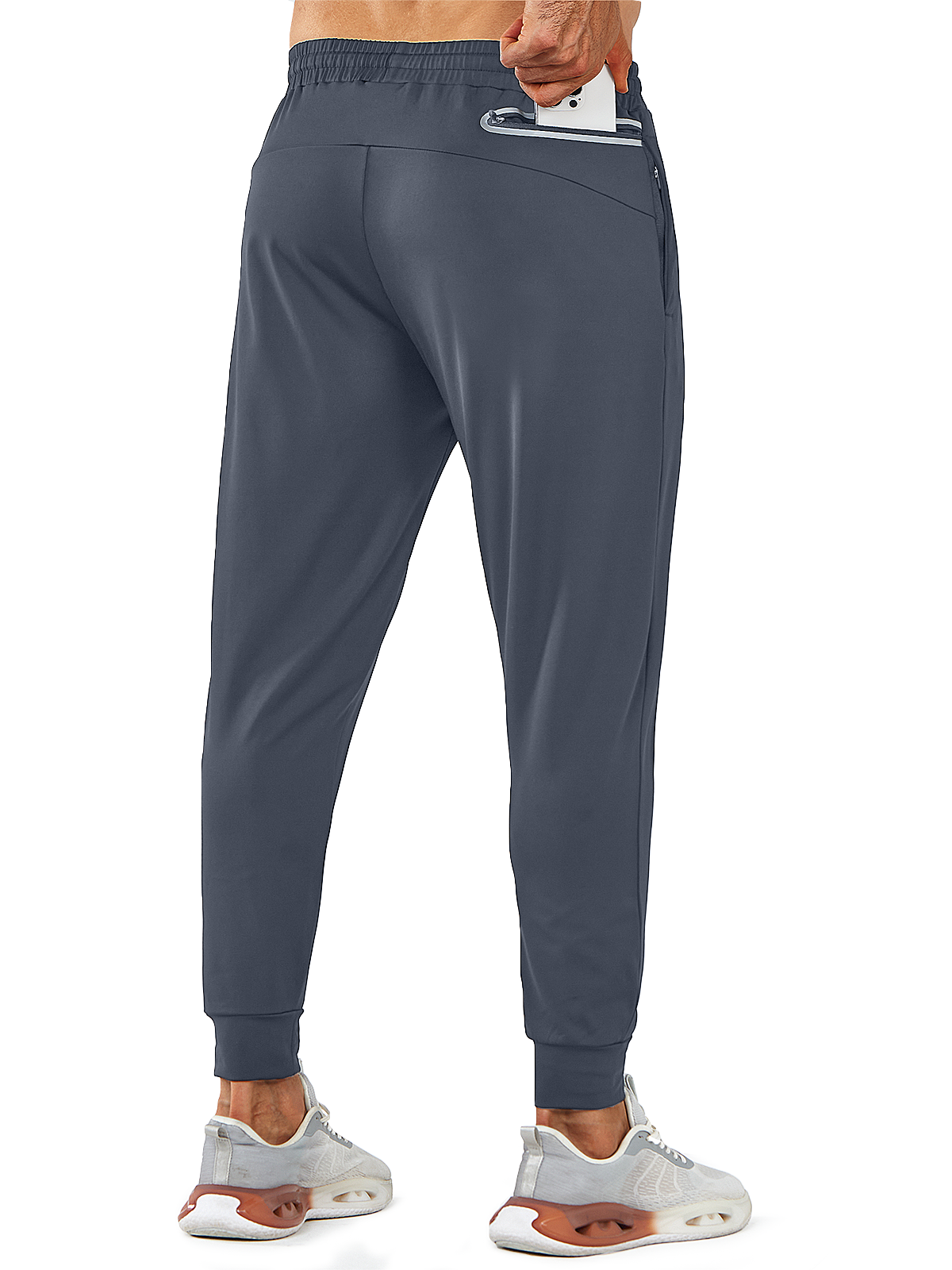 Northyard Men's Dark Grey Running Breathable Joggers Workout Gym Sweatpants for Pickleball Pocket