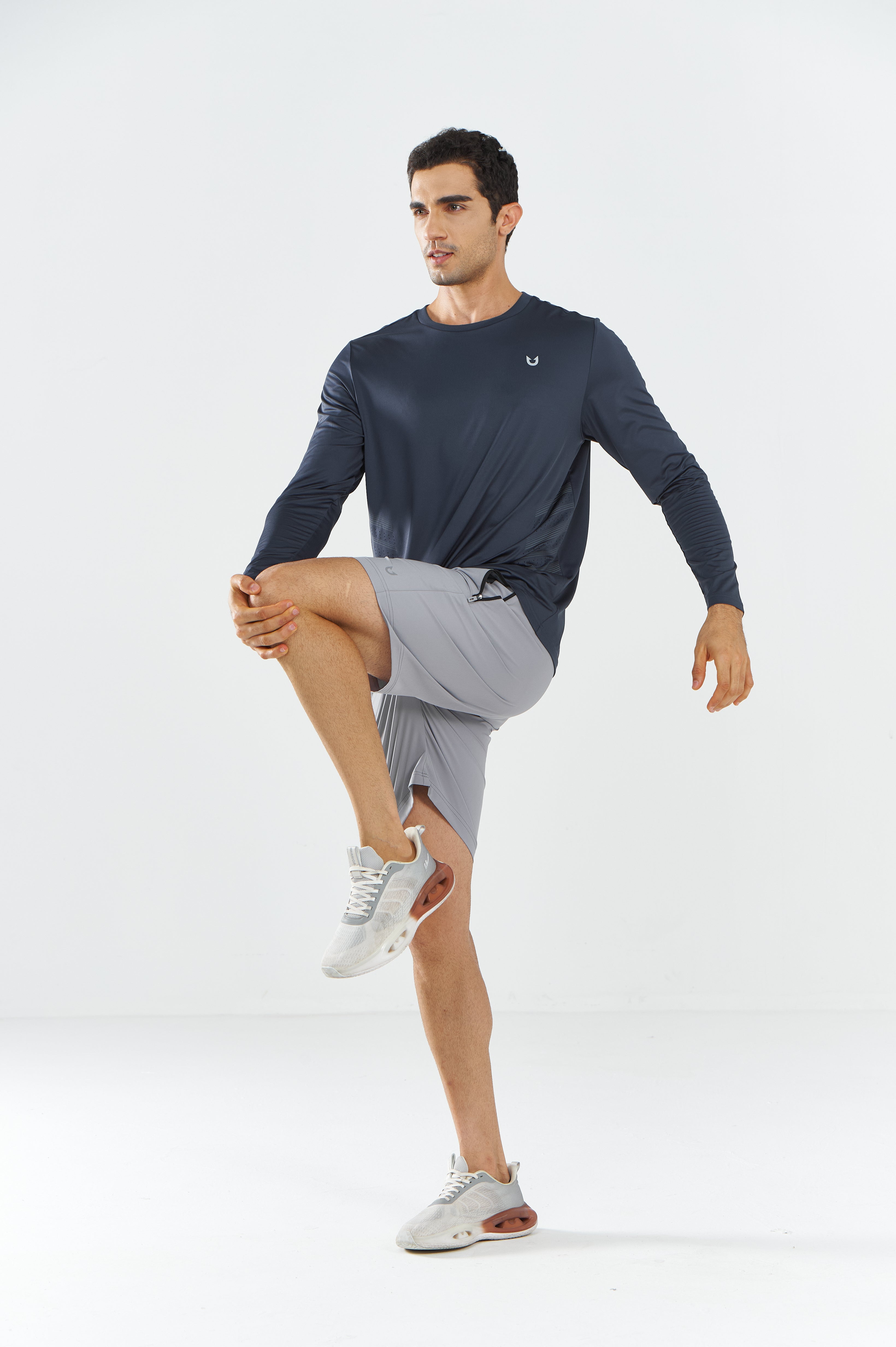 Men's Moisture Wicking Fishing Shirts Long Sleeve Breathable for Gym