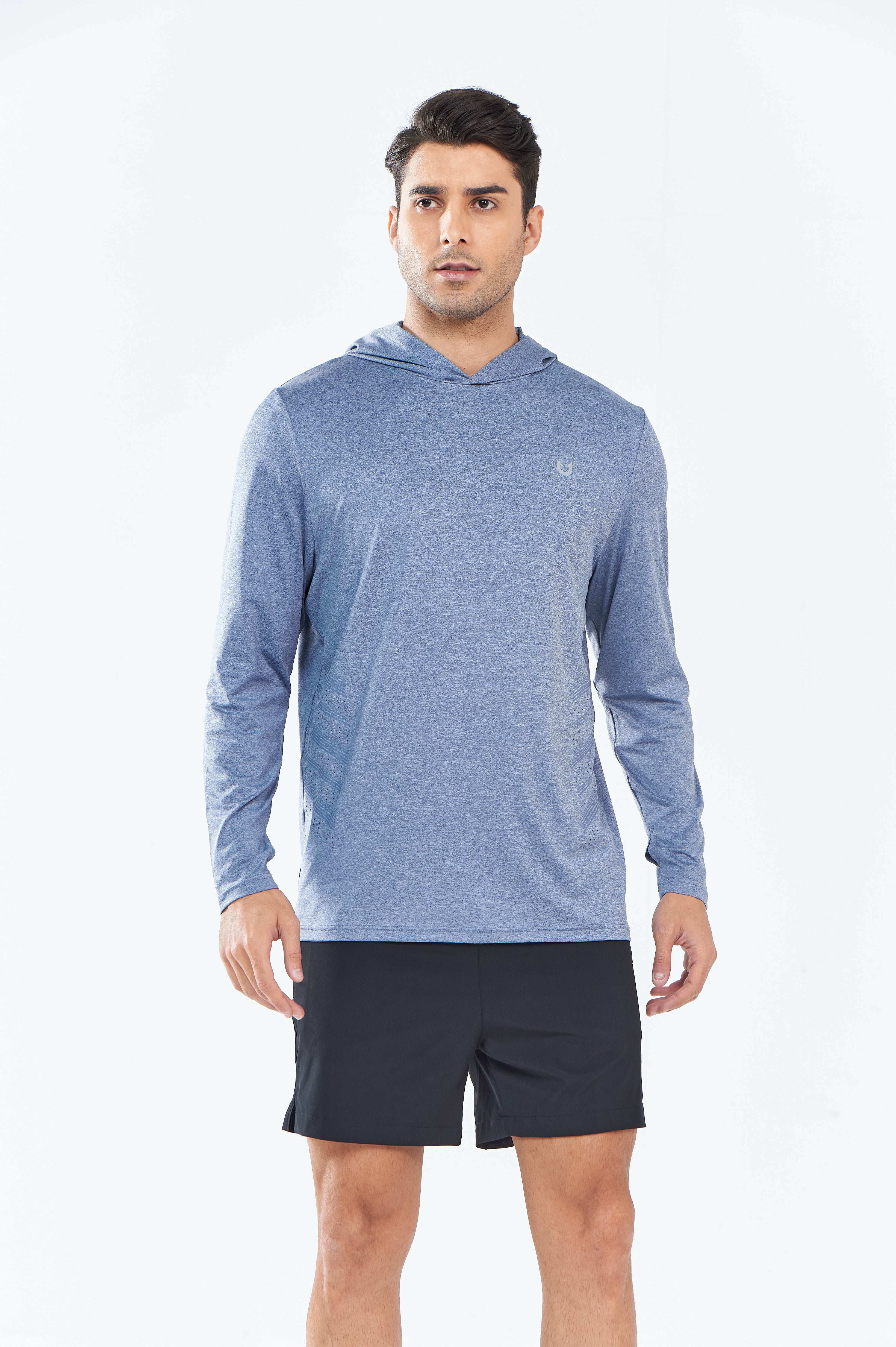 Men's Fishing Hoodie T-Shirt Long Sleeve Sun Protection for Run Hiking