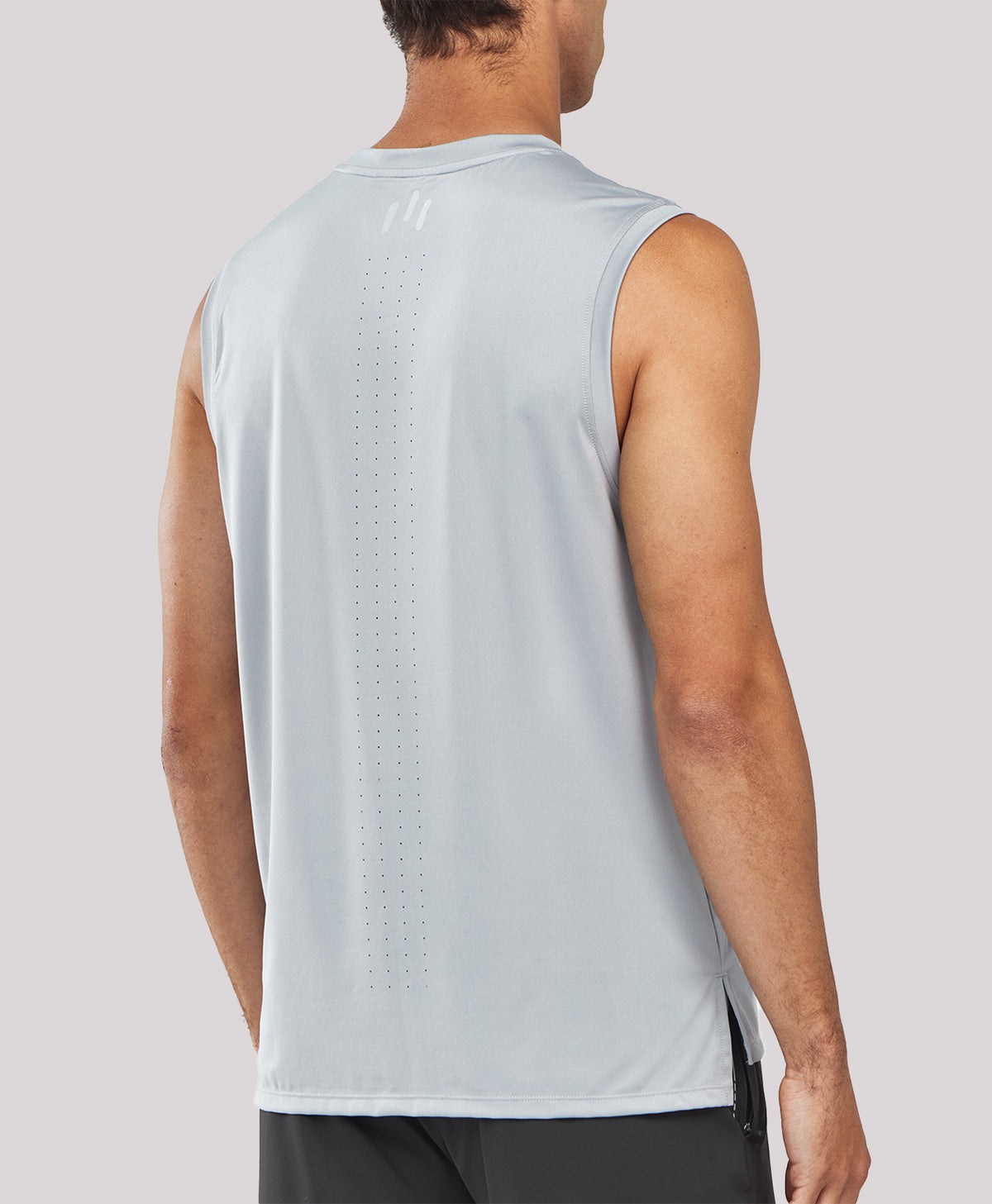 
Men's Lightweight Muscle Workout Tank Tops — Light Grey