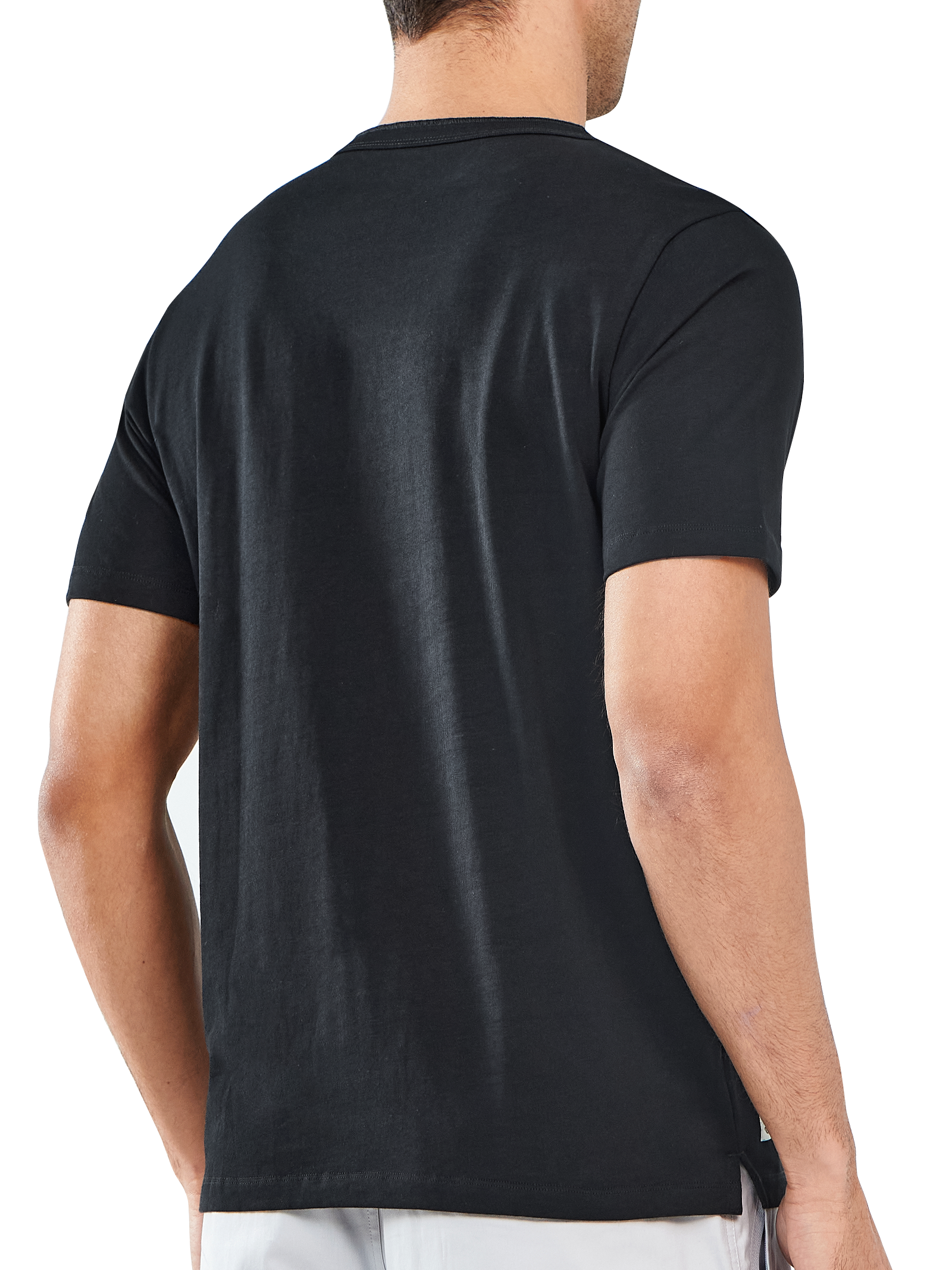 Men's Casual Henley T Shirts Cotton Crewneck Short Sleeve with Button