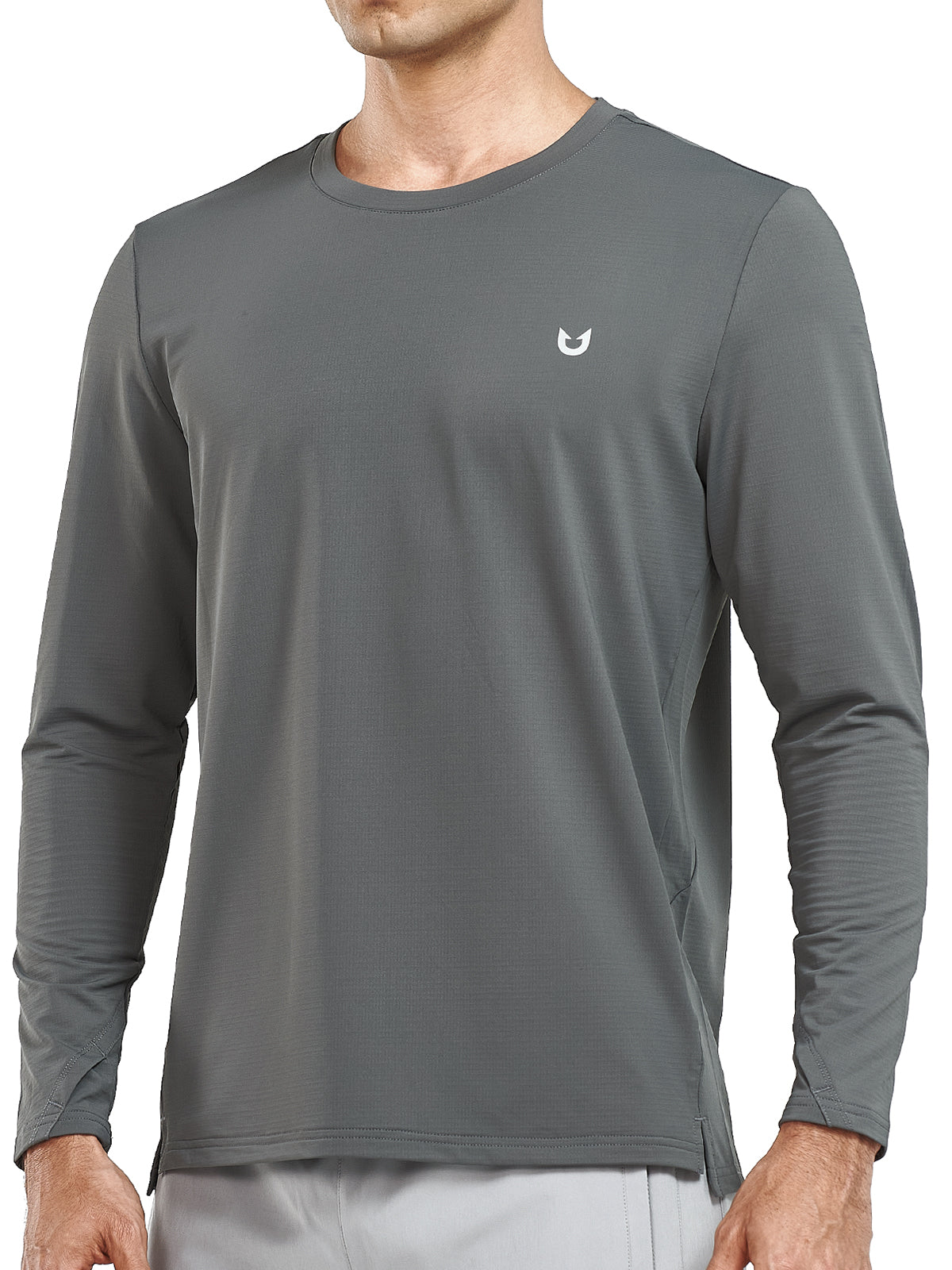 Men's Workout Thermal T-Shirts Fleece Long Sleeve Crewneck for Running