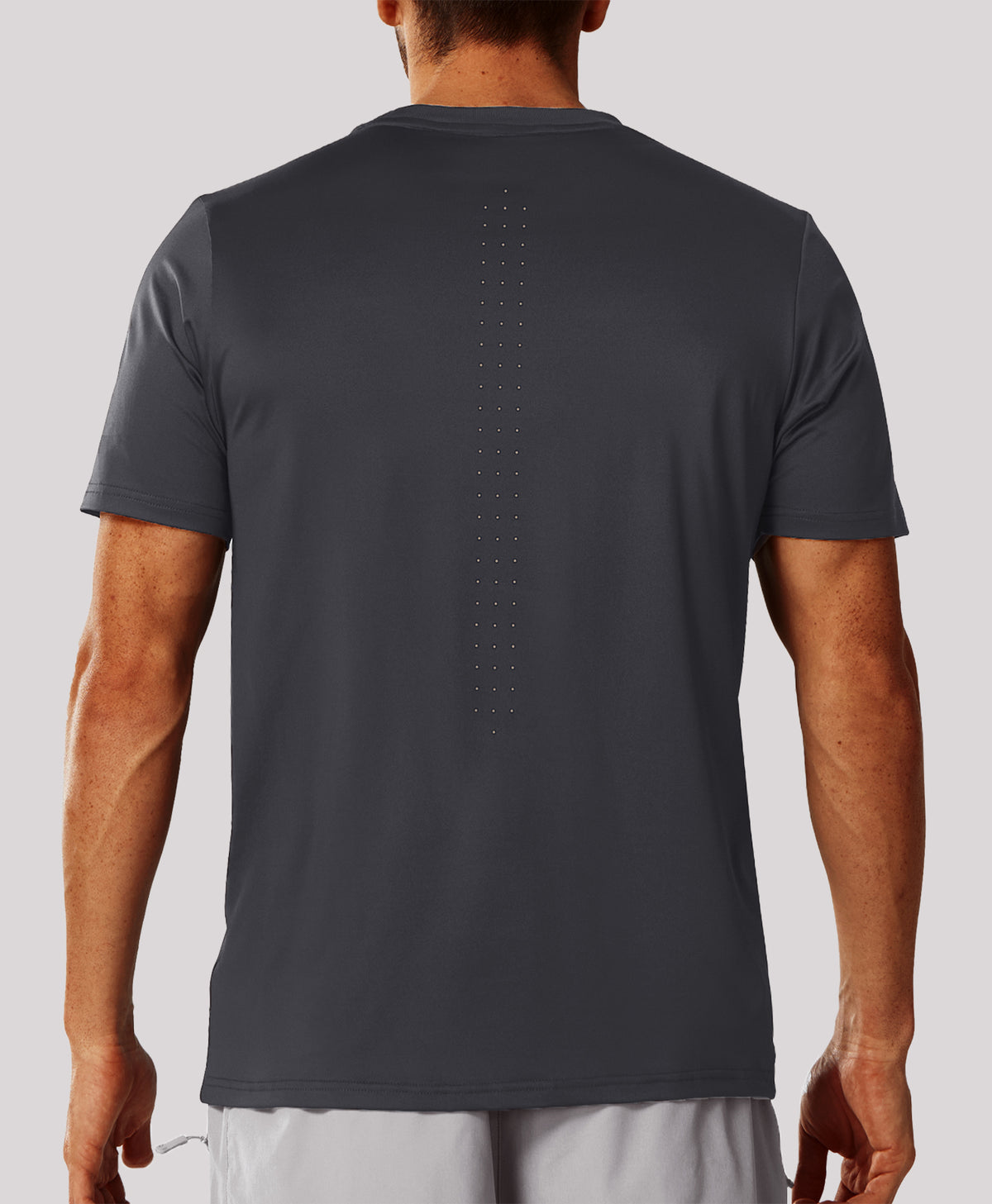 
Men's Performance Workout Short Sleeve T-Shirts — Dark Grey