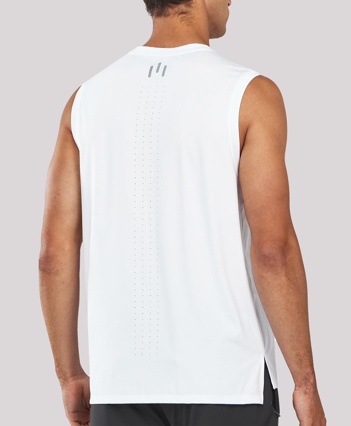 
Men's Lightweight Muscle Workout Tank Tops — White