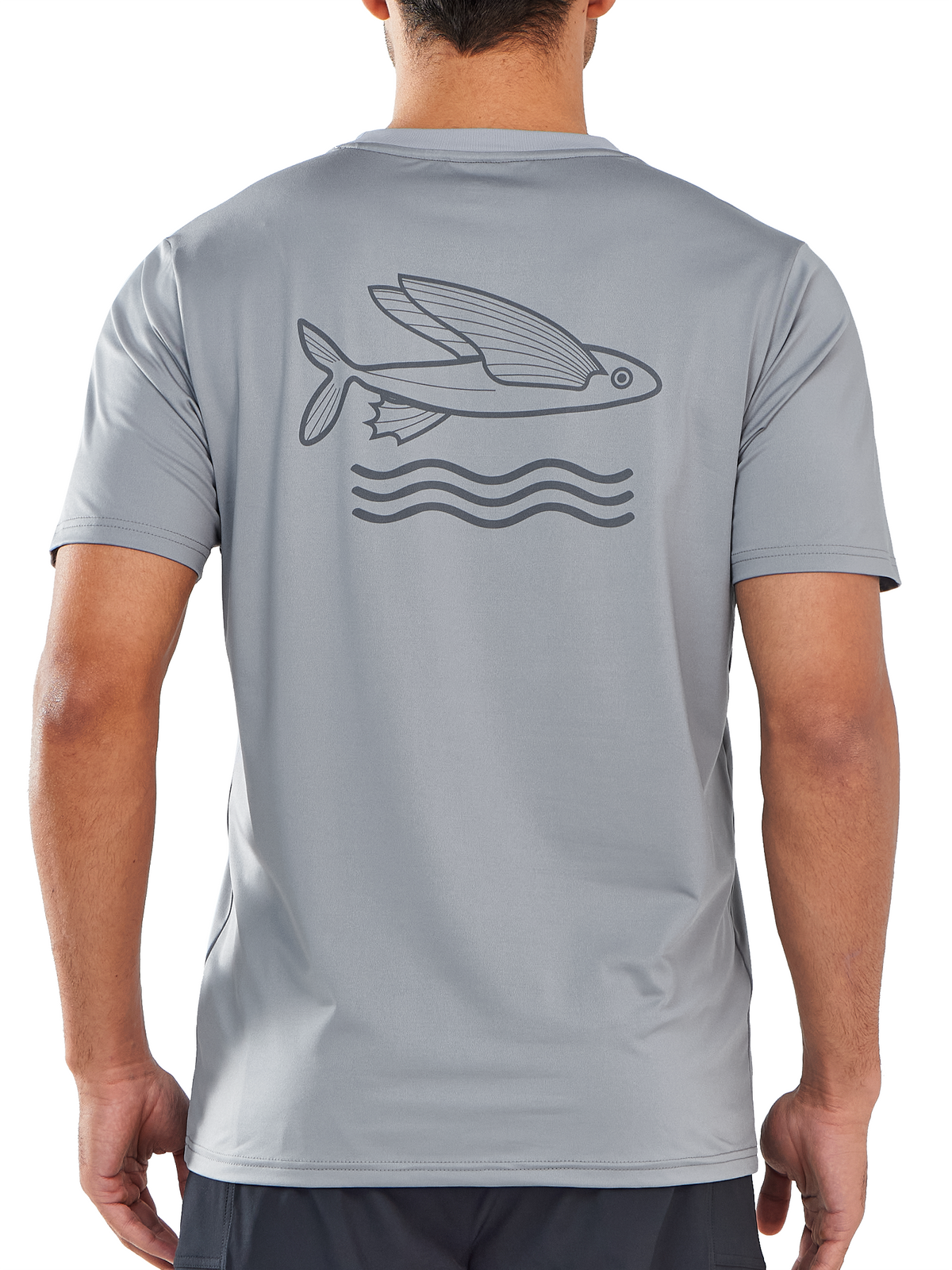 
Men's Short Sleeve Fishing T-Shirts UV Sun Protection Dry fit Swim Gym