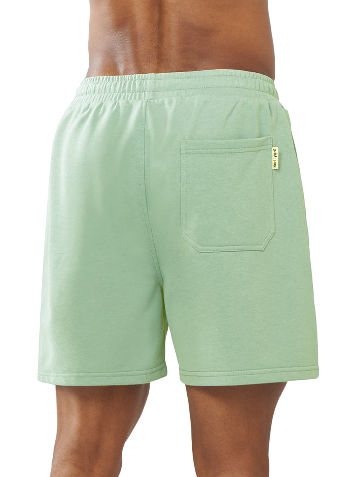 Northyard Men's Lodenfrost Cotton 5 inch Lounge Sweat Shorts with Pockets for Work Running Back