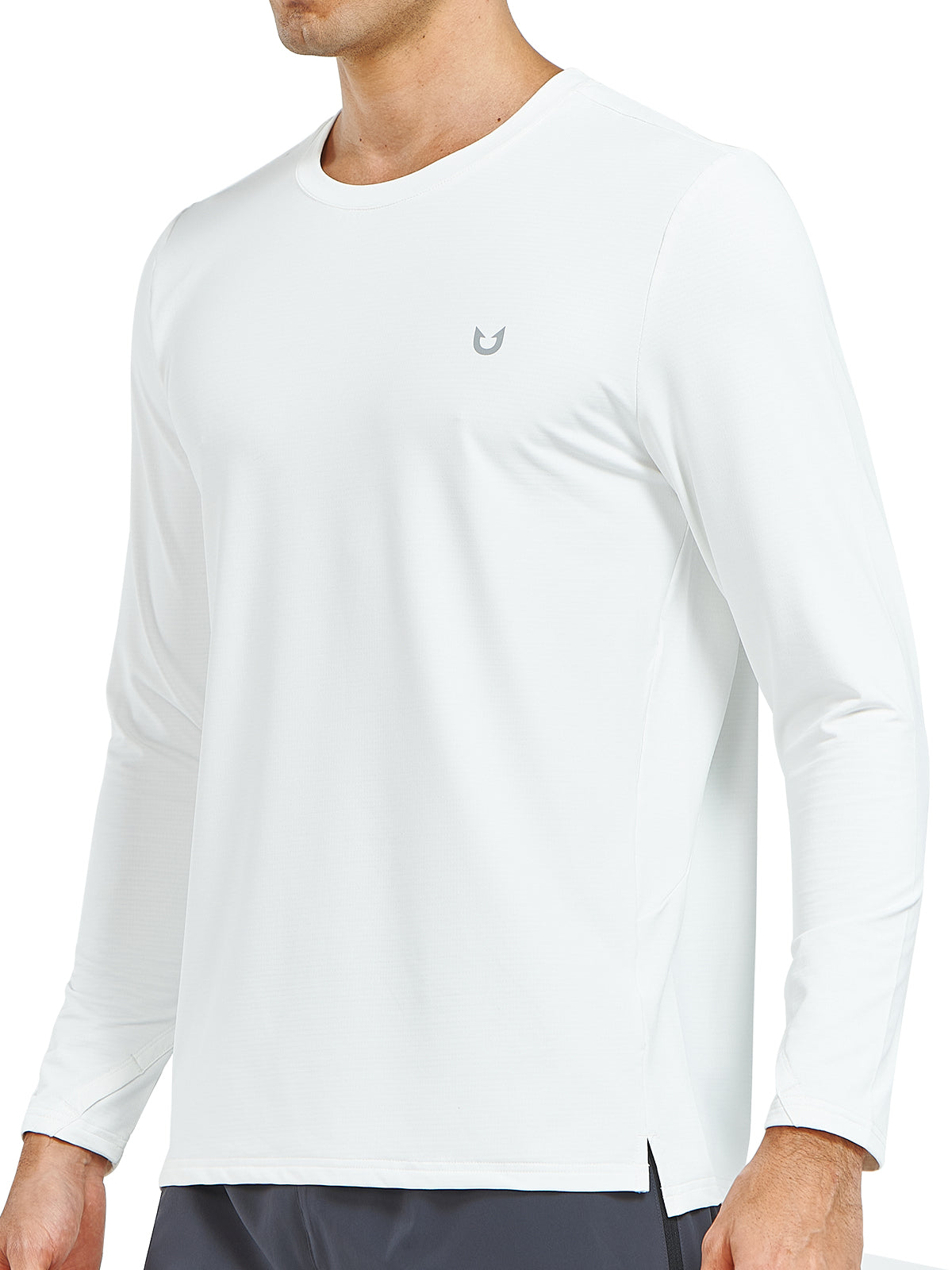 Men's Workout Thermal T-Shirts Fleece Long Sleeve Crewneck for Running