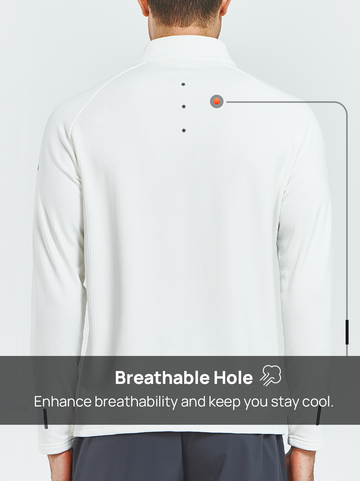 Men's Quarter Zip Pullover Fleece Long Sleeve Sweatshirts for Hiking