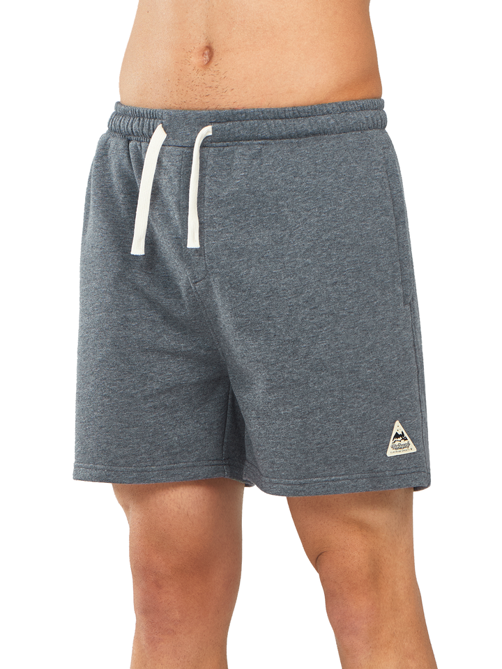 Northyard Men's Smoke Heather Cotton 5 inch Lounge Sweat Shorts with Pockets for Work Running