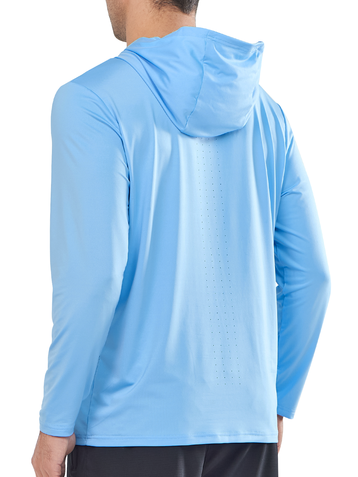 Men's Fishing Hoodie T-Shirt Long Sleeve Sun Protection for Run Hiking