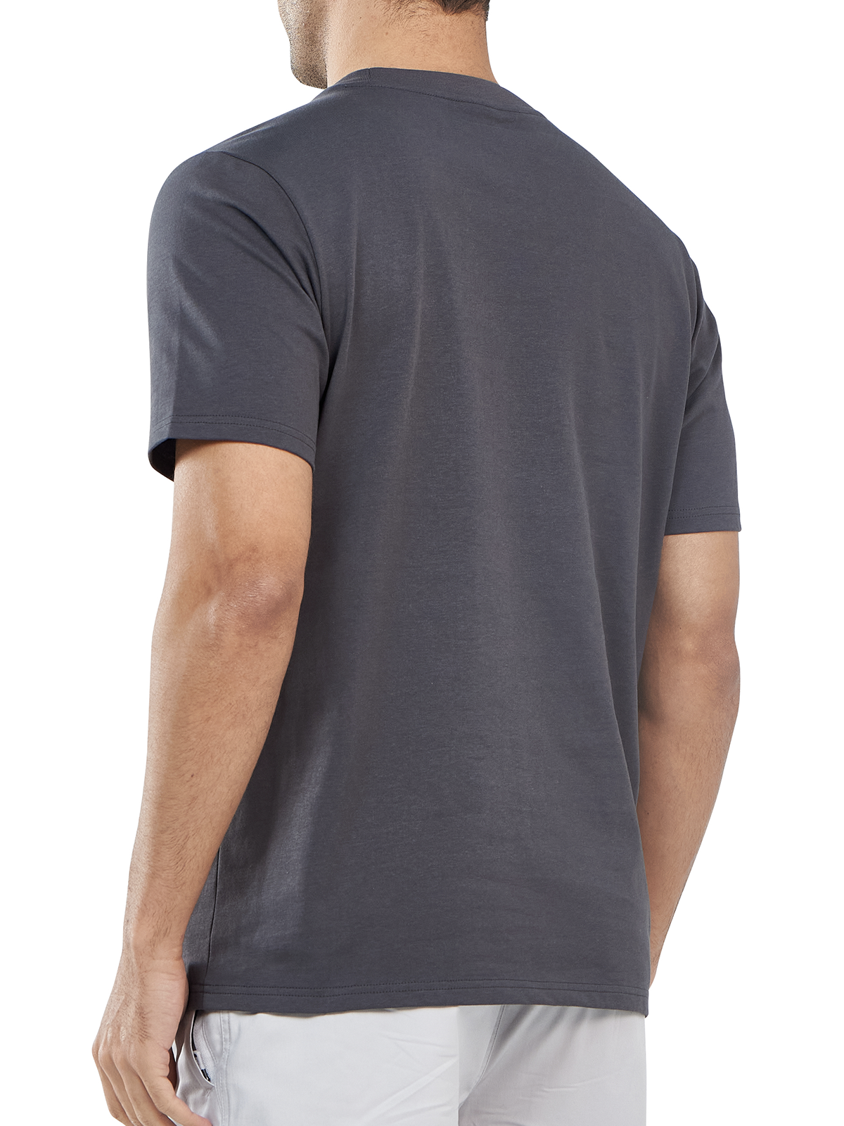 Men's Cotton Crewneck Tee Shirts with Pocket Short Sleeve for Outdoor