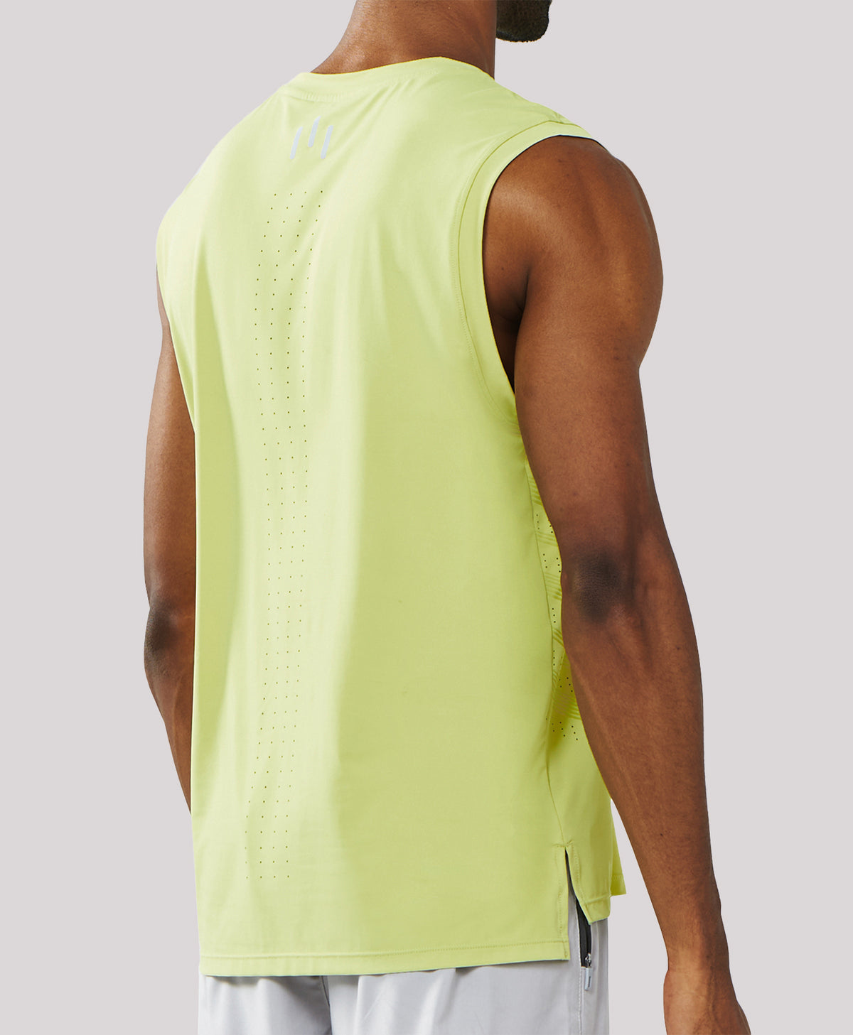 
Men's Lightweight Muscle Workout Tank Tops — lemon yellow