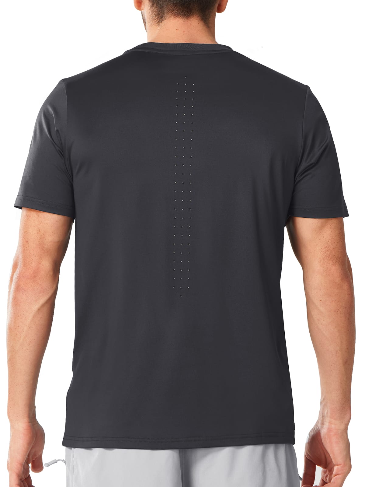 Darkgrey Breathable 2.0 Running Top - Full Back View