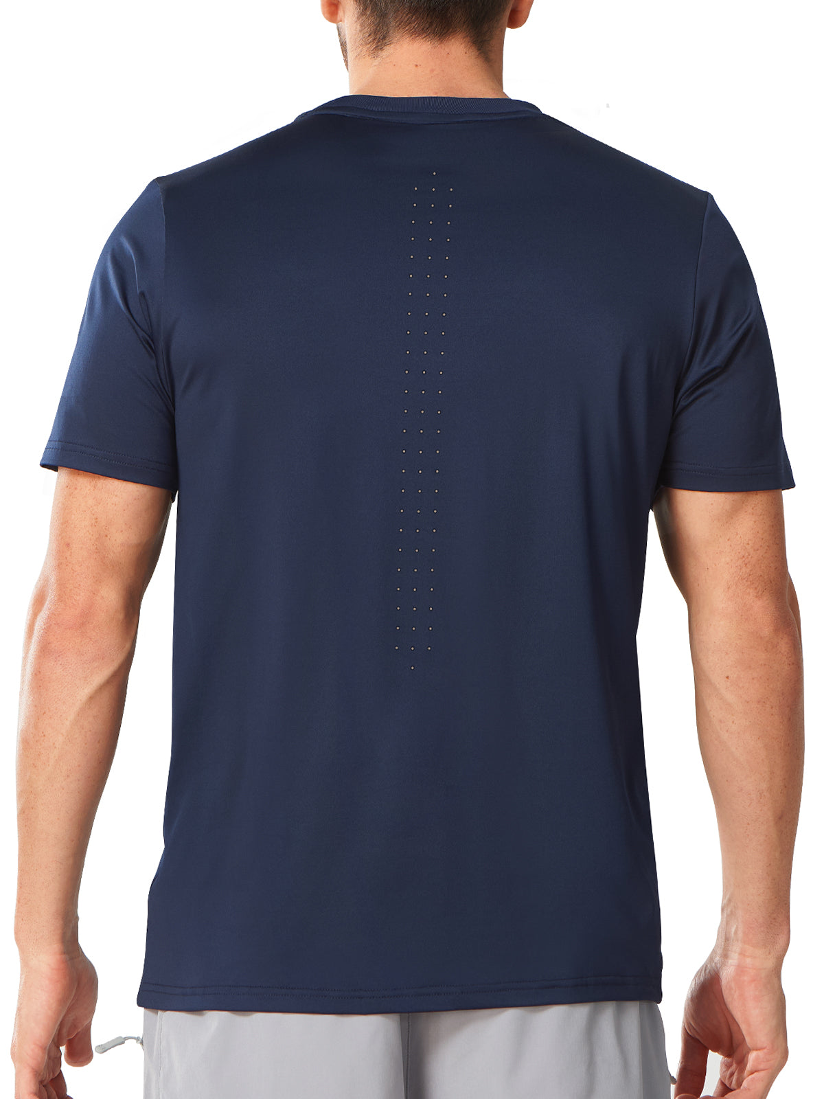 Navy Breathable 2.0 Running Top - Full Back View